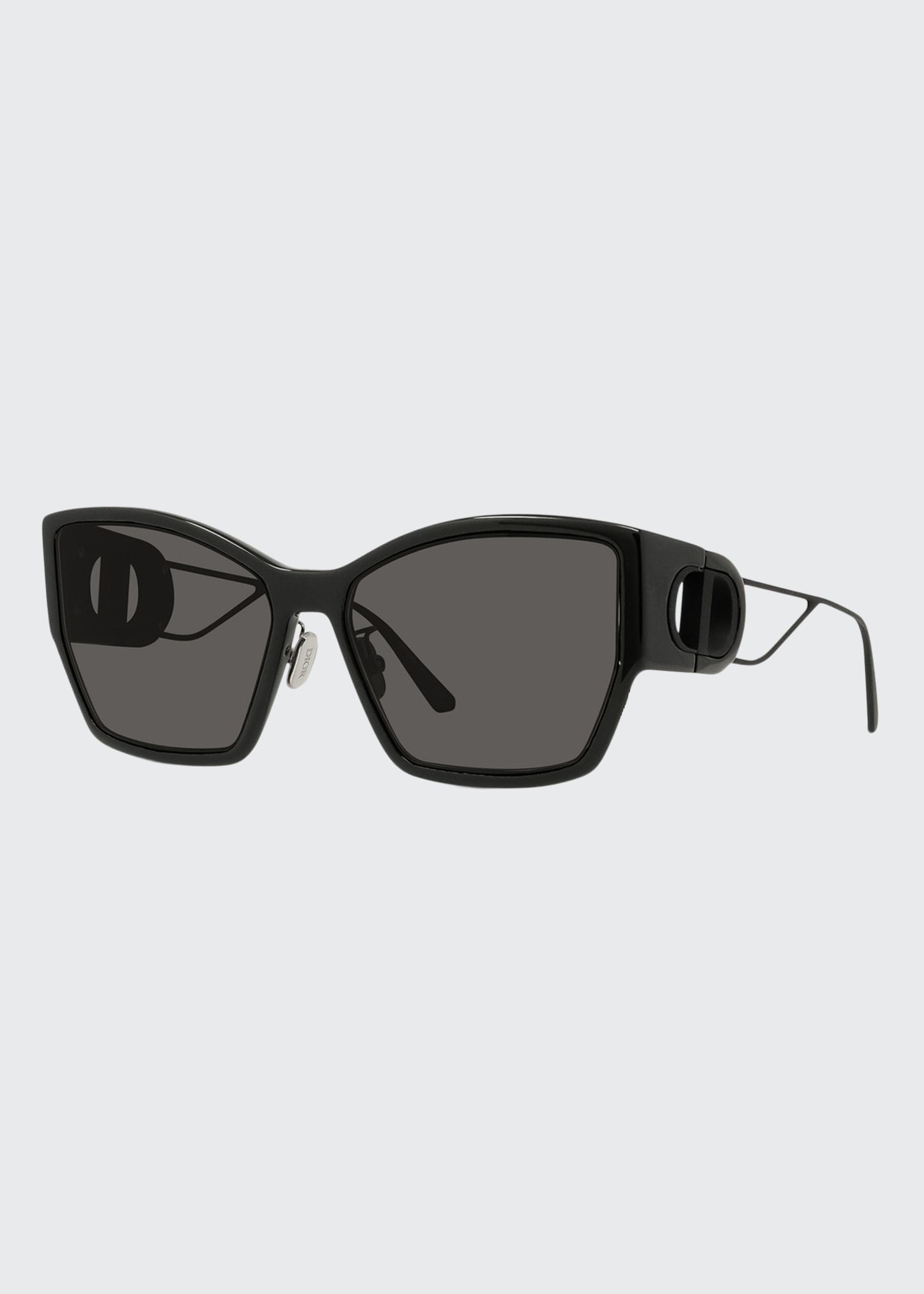 Dior 30montaigne 61mm Gradient Butterfly Sunglasses In Black / Smoke