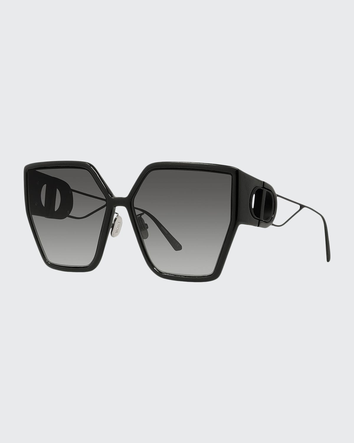 Dior Woman Sunglass 30montaigne Bu In Black / Blue