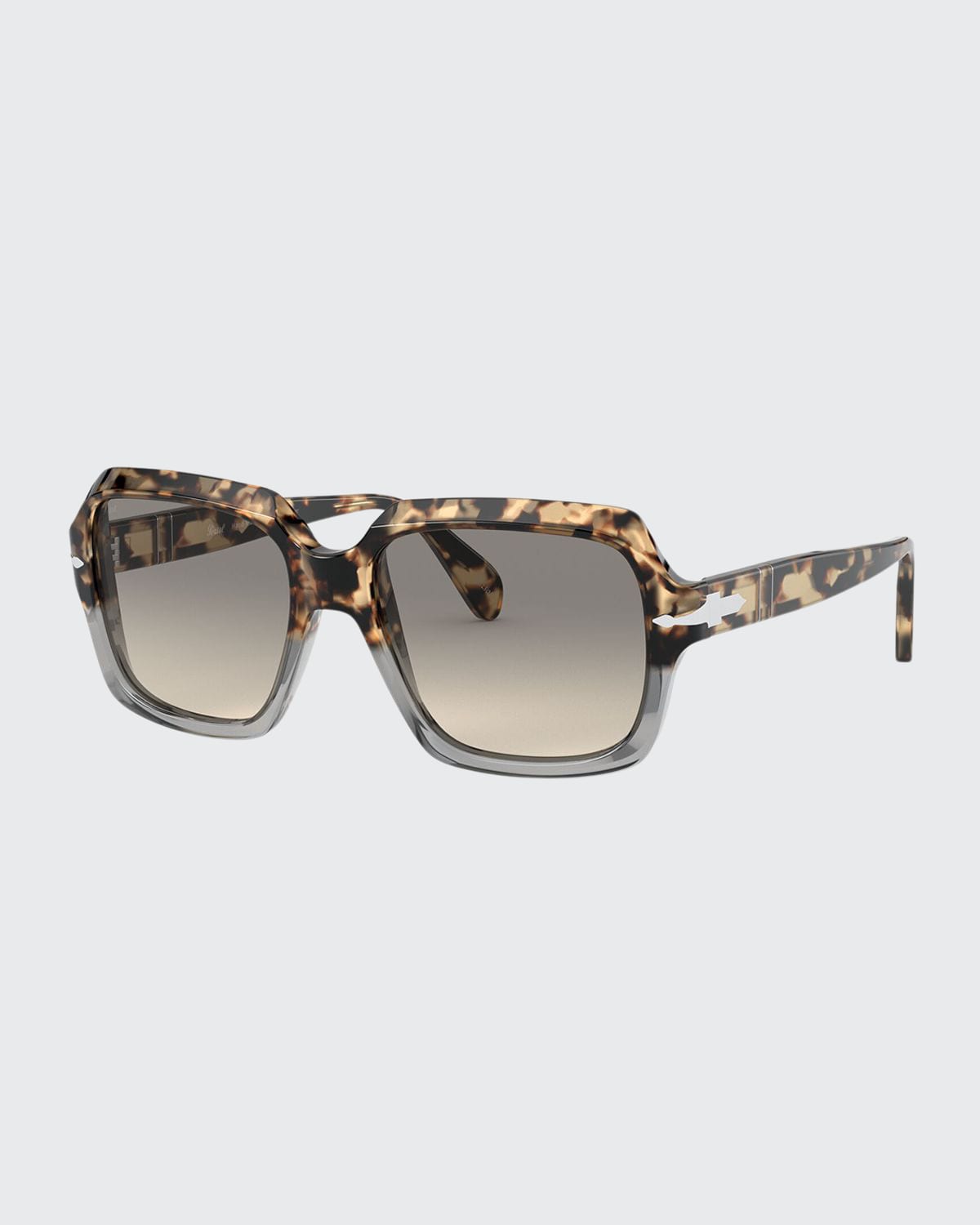 PERSOL OVERSIZED SQUARE ACETATE SUNGLASSES