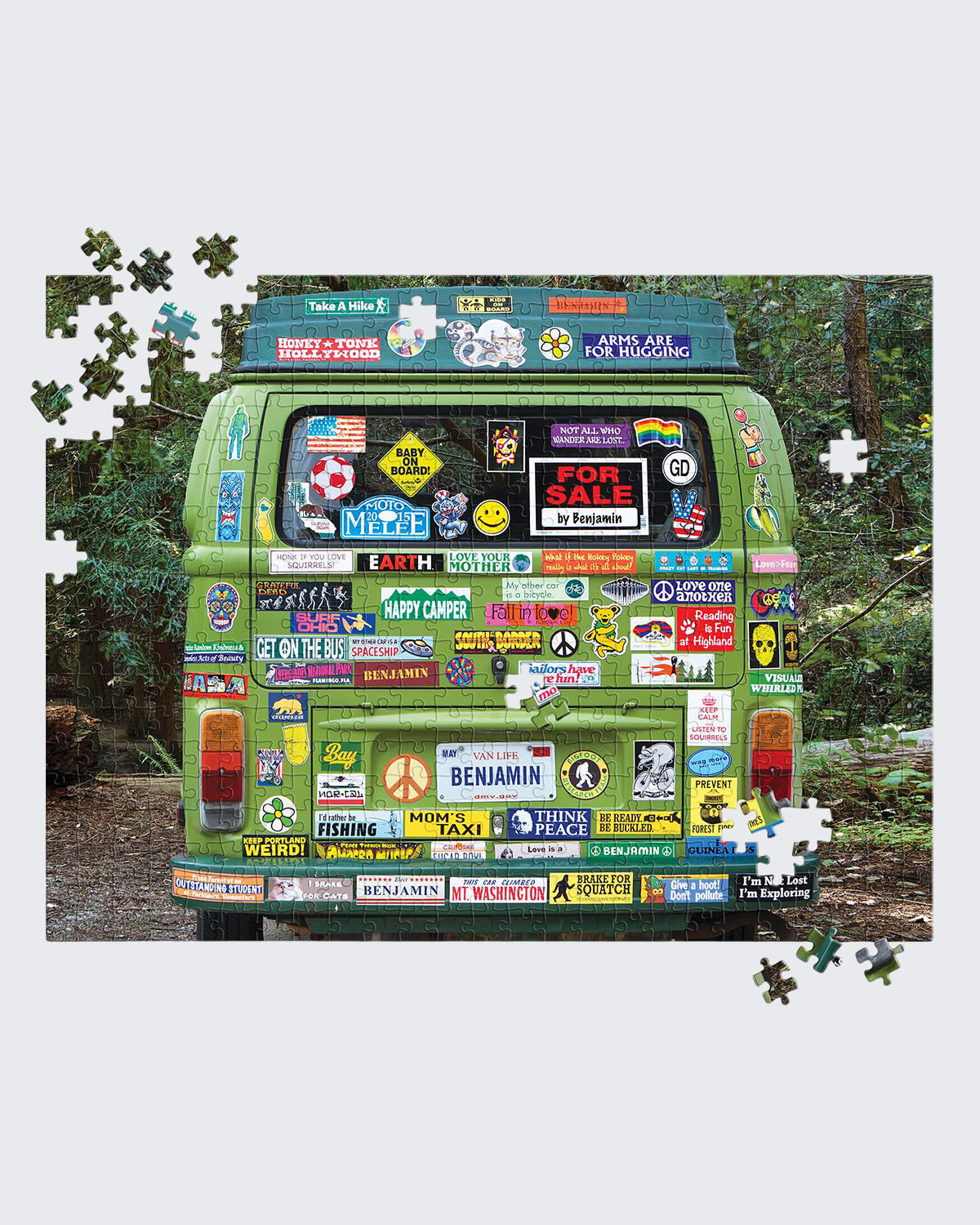 I See Me Find Me Bumper Sticker 500-Piece Puzzle Set, Personalized
