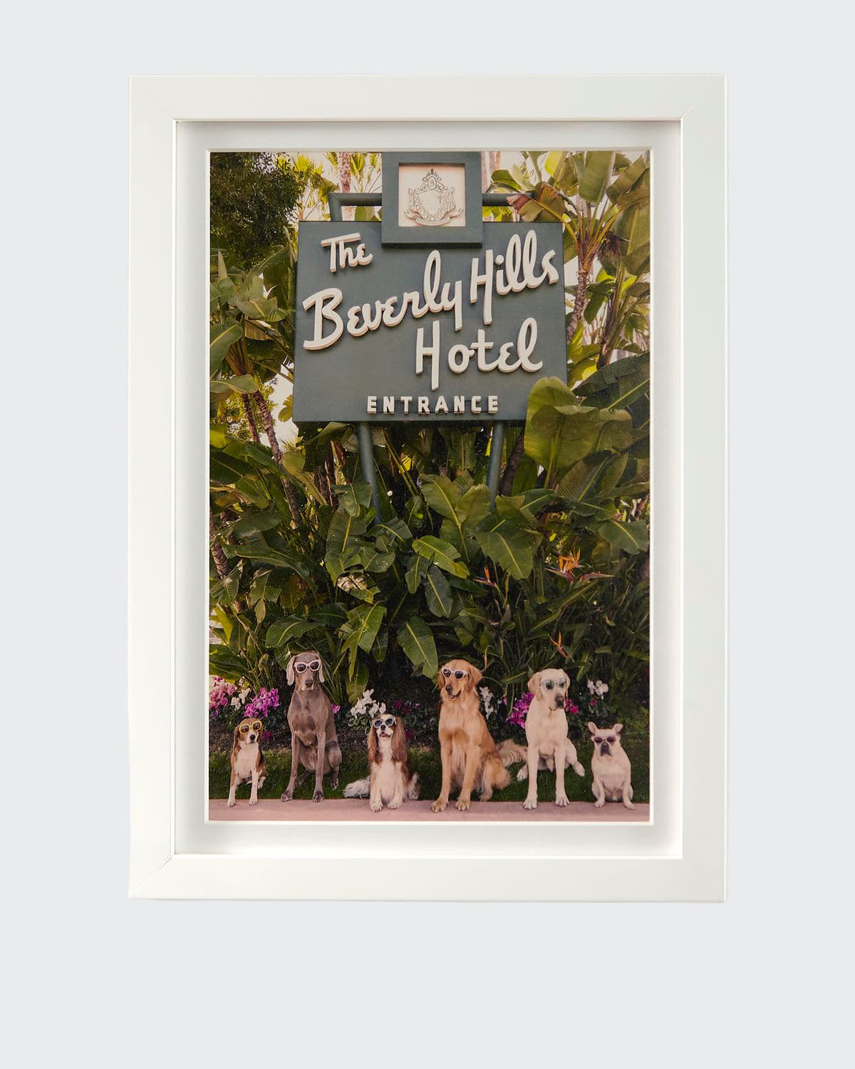 Gray Malin Dogs At The Beverly Hills Hotel Vertical Mini Giclee Print