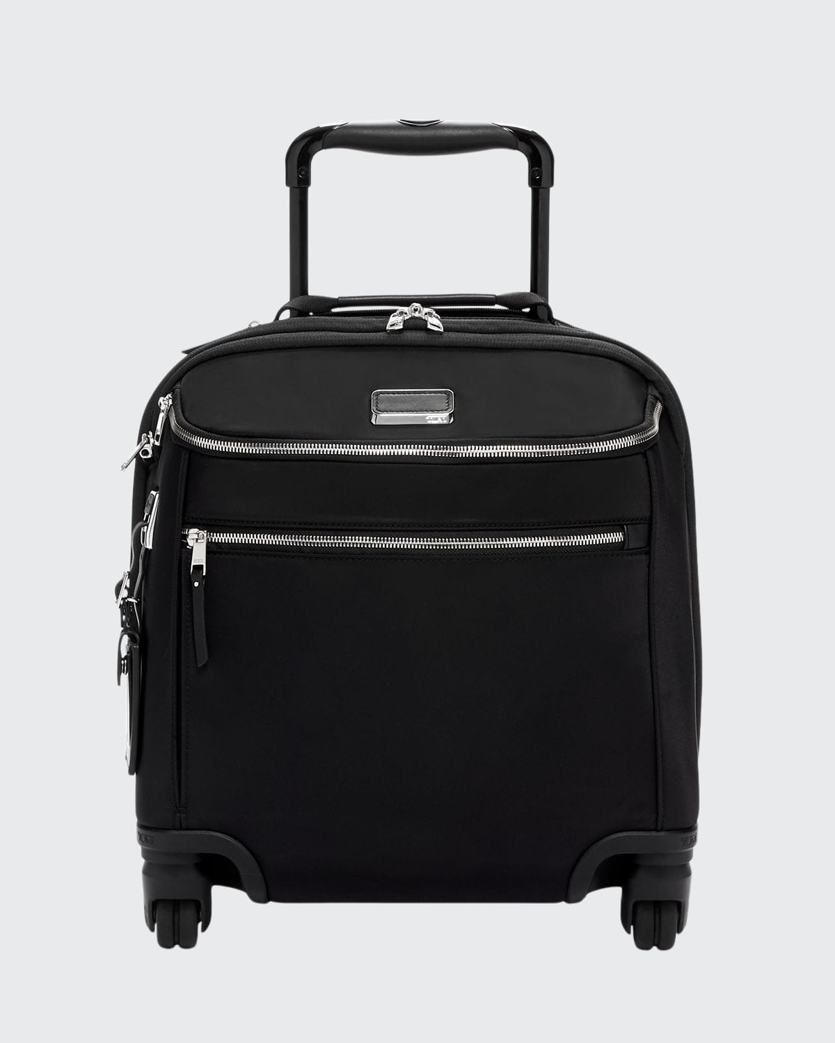 Oxford Compact Carry-On Luggage, Black/Silver