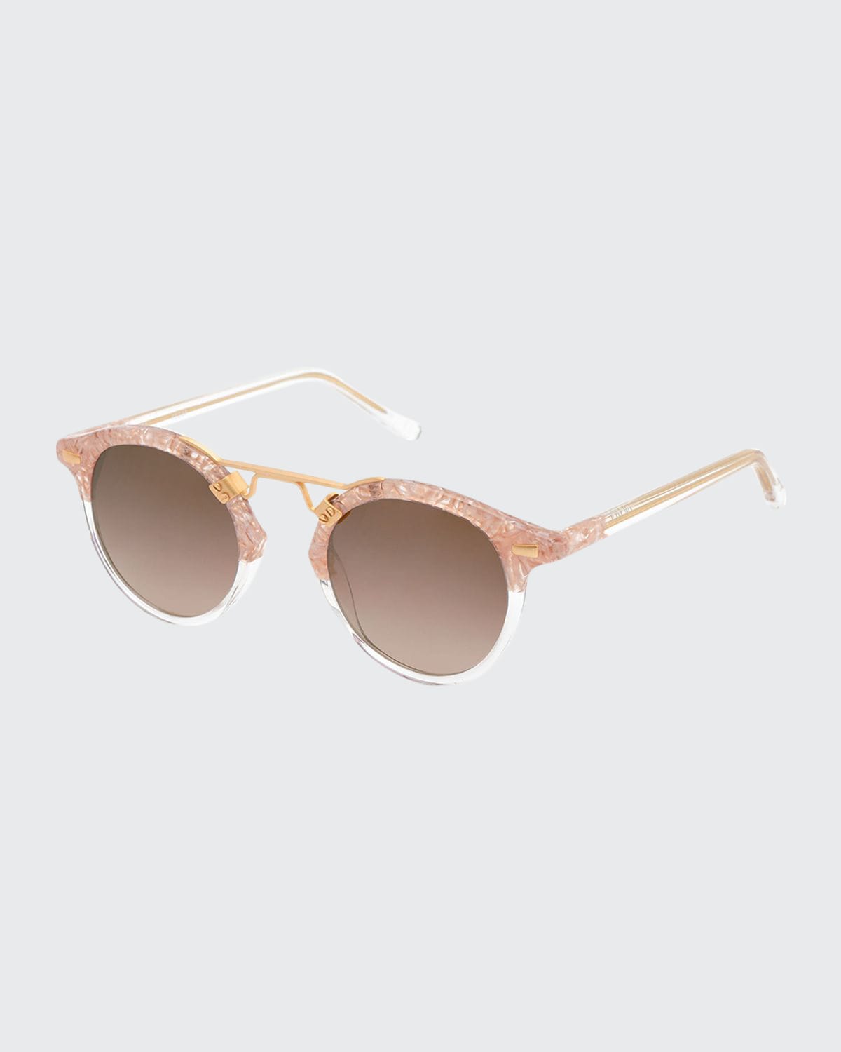 KREWE St. Louis Round Sunglasses, Camellia