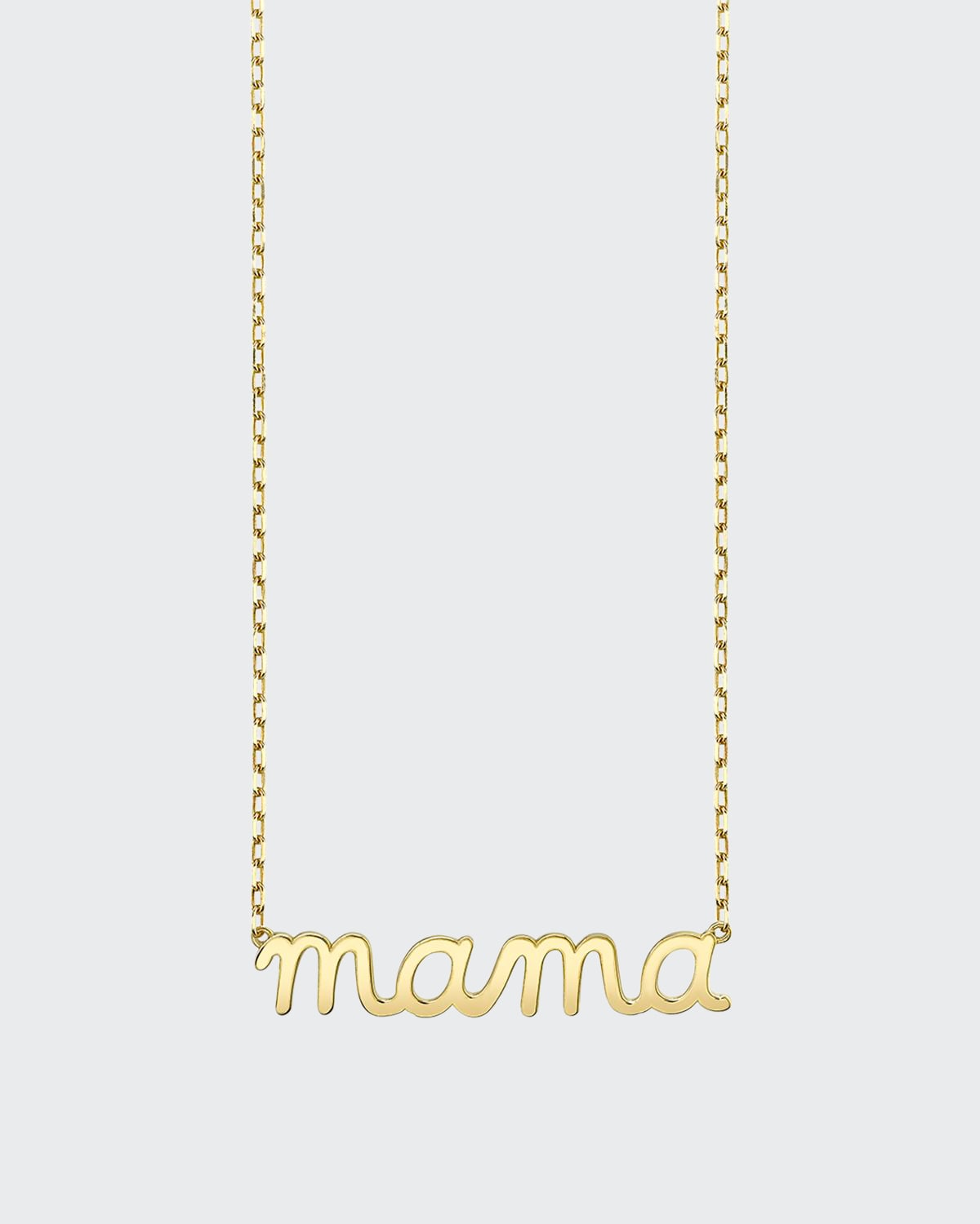 Sydney Evan 14k Gold Mama Script Necklace