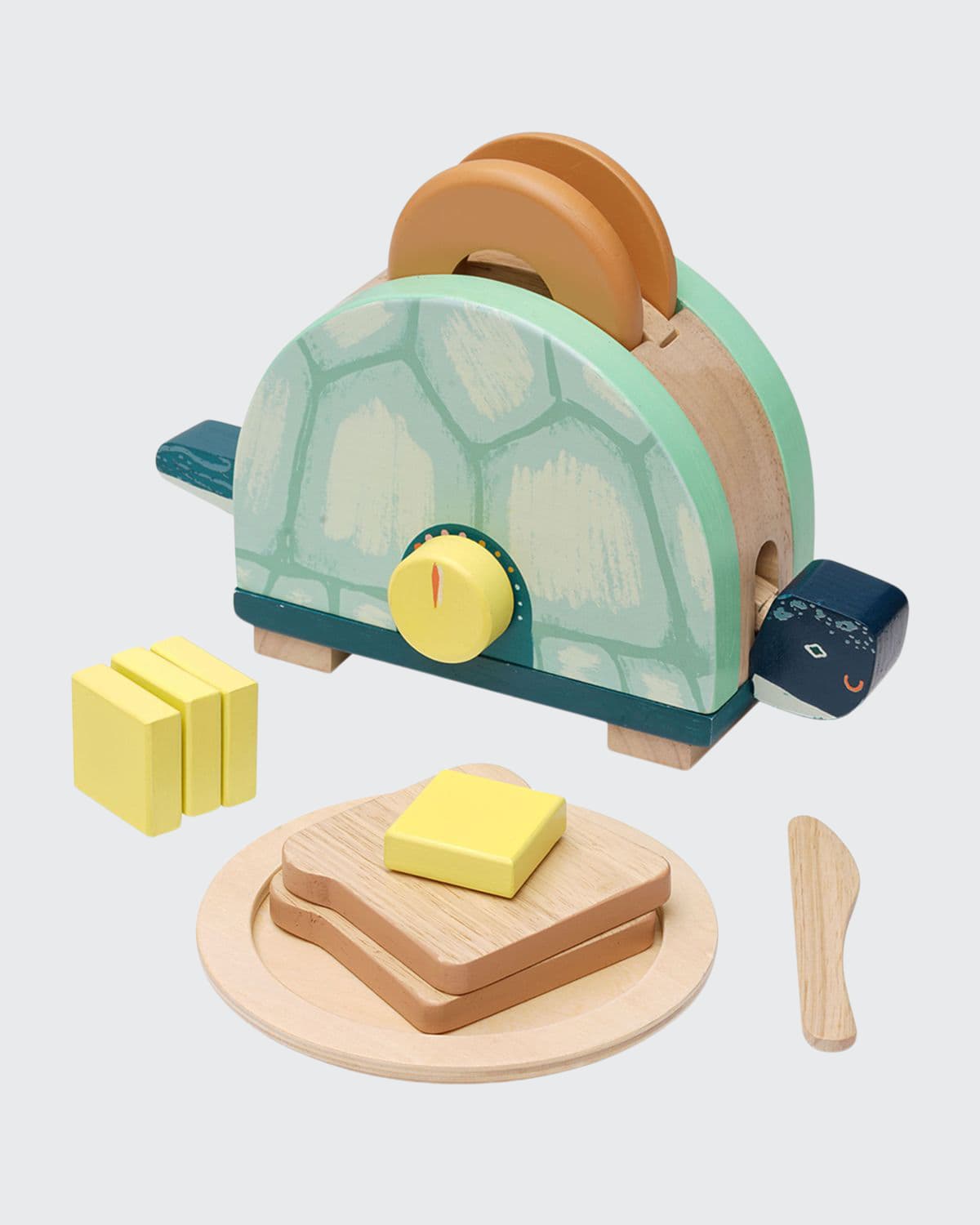 Manhattan Toy Toasty Turtle Pretend Play Cooking Wooden Toy Set