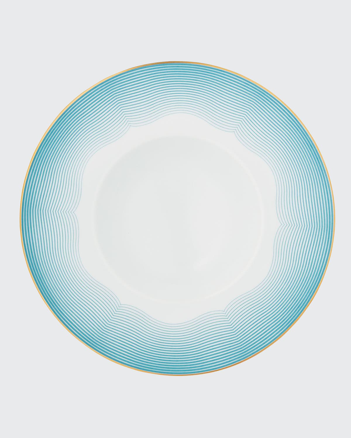 Shop Raynaud Aura French Rim Soup Plate In Sky Blue