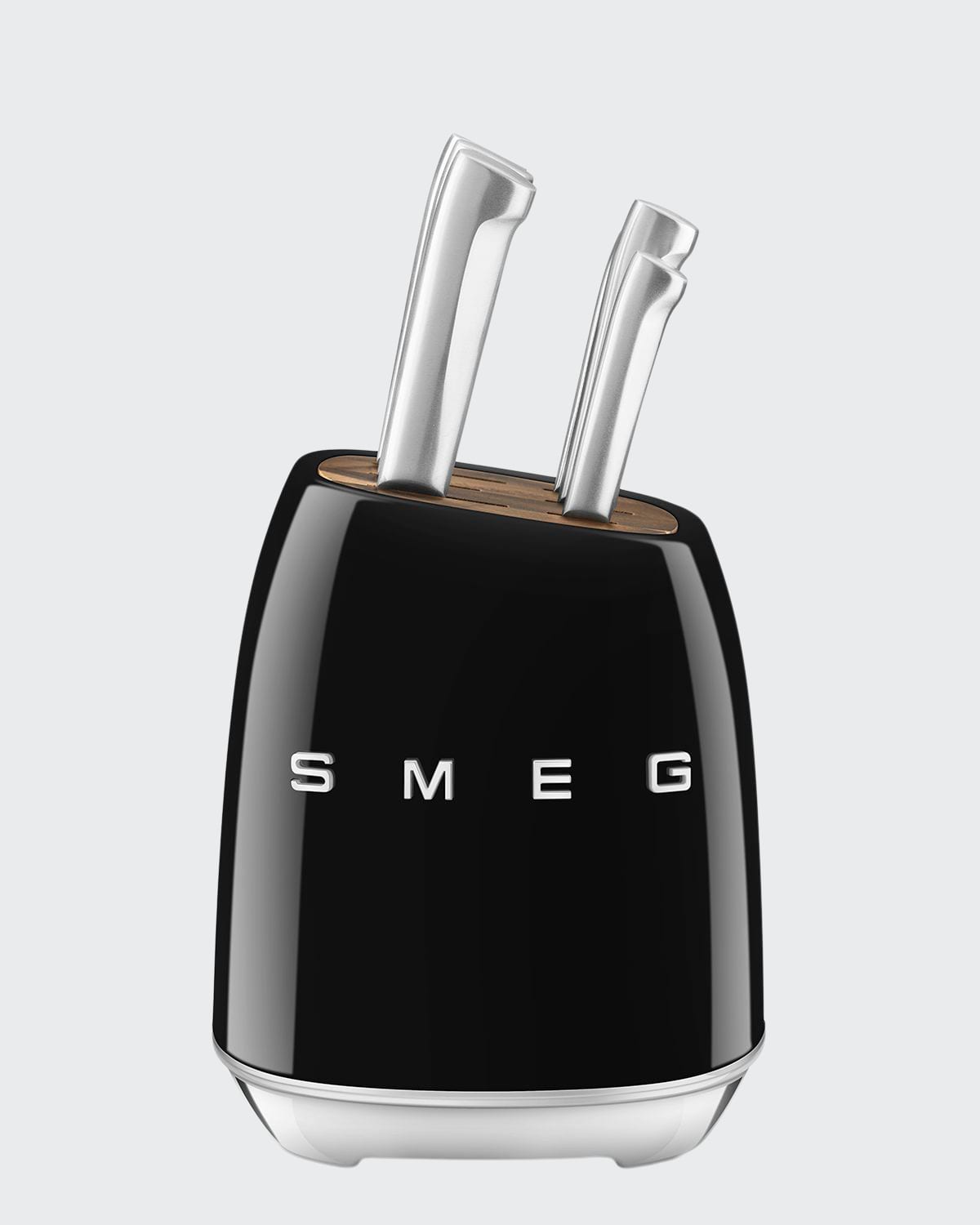 Smeg 7-piece Knife Block Set, Black