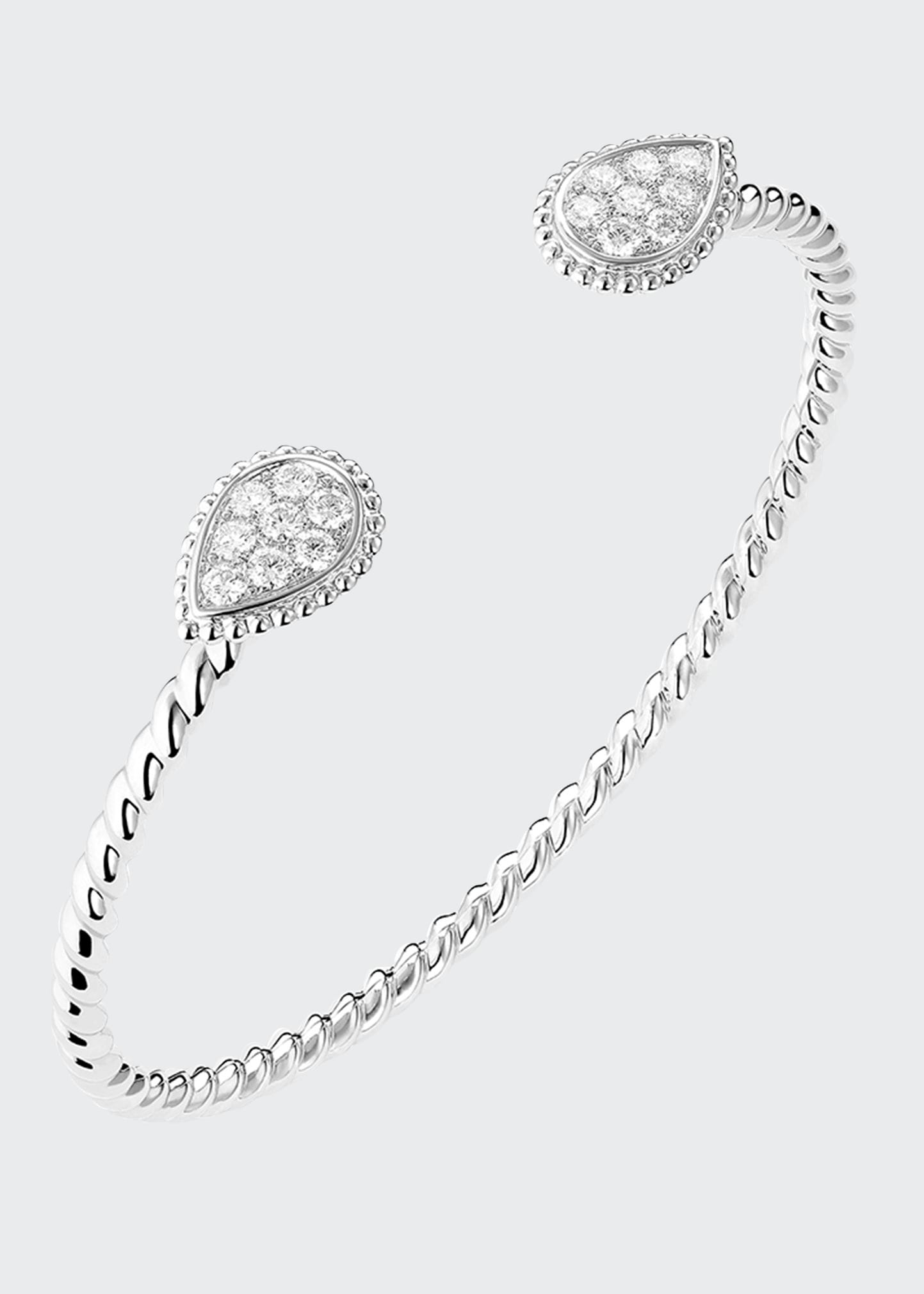 Boucheron Serpent Boheme Diamond 2-Motif Bracelet in White Gold