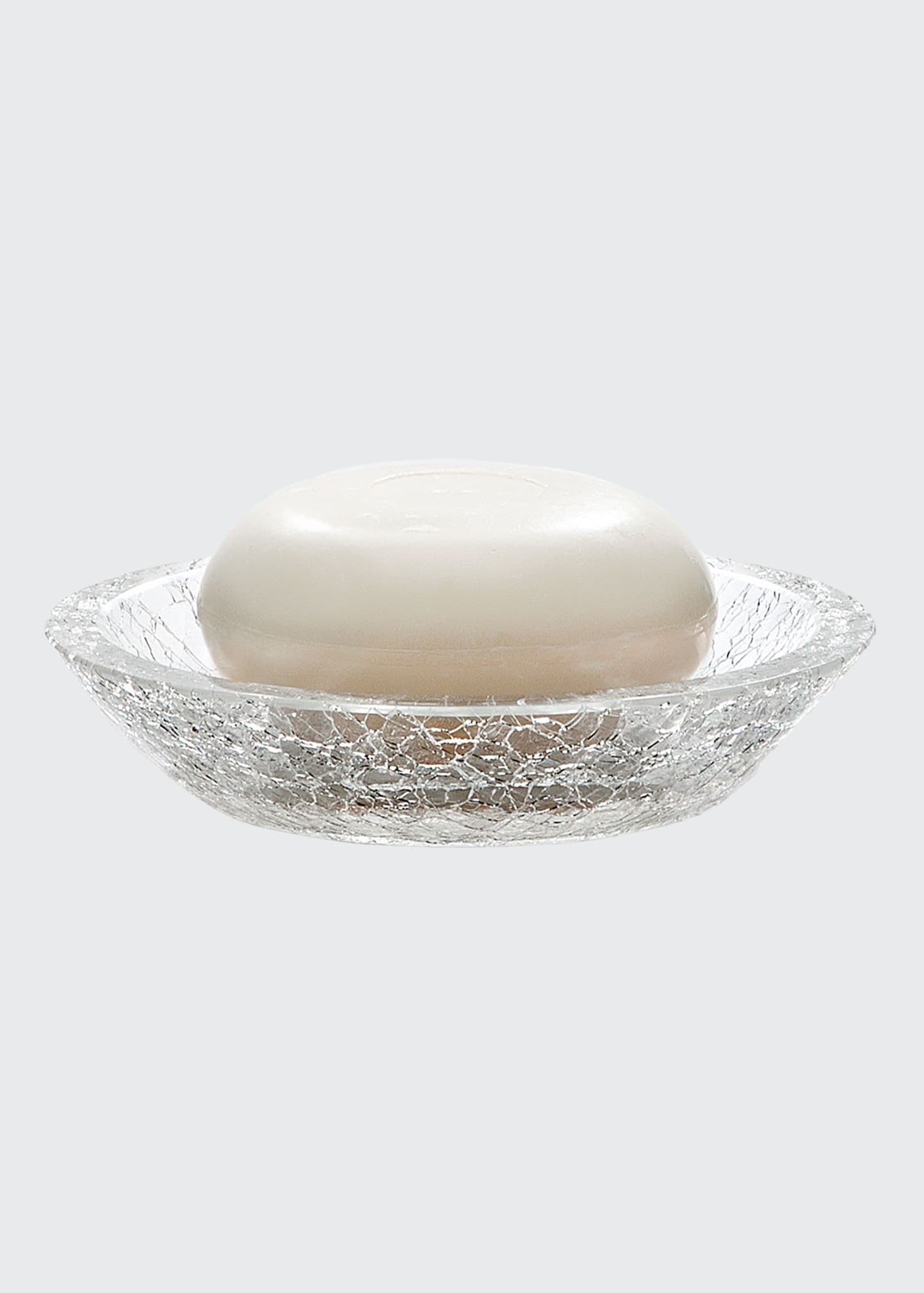 Shop Labrazel Carina Crackle Soap Dish In Clear Crackle