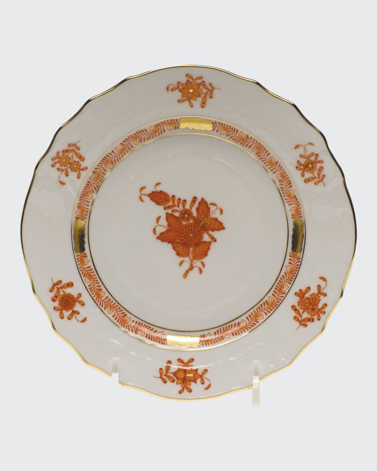 Herend Rust Chinese Bouquet Bread & Butter Plate