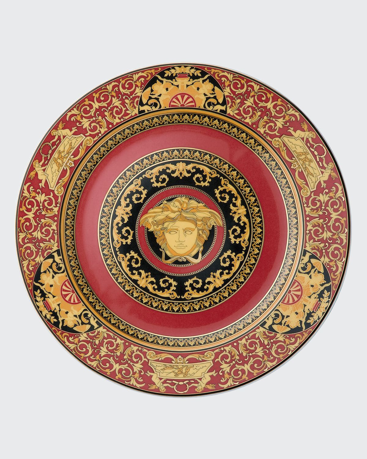 Shop Versace Medusa Charger Plate In Red
