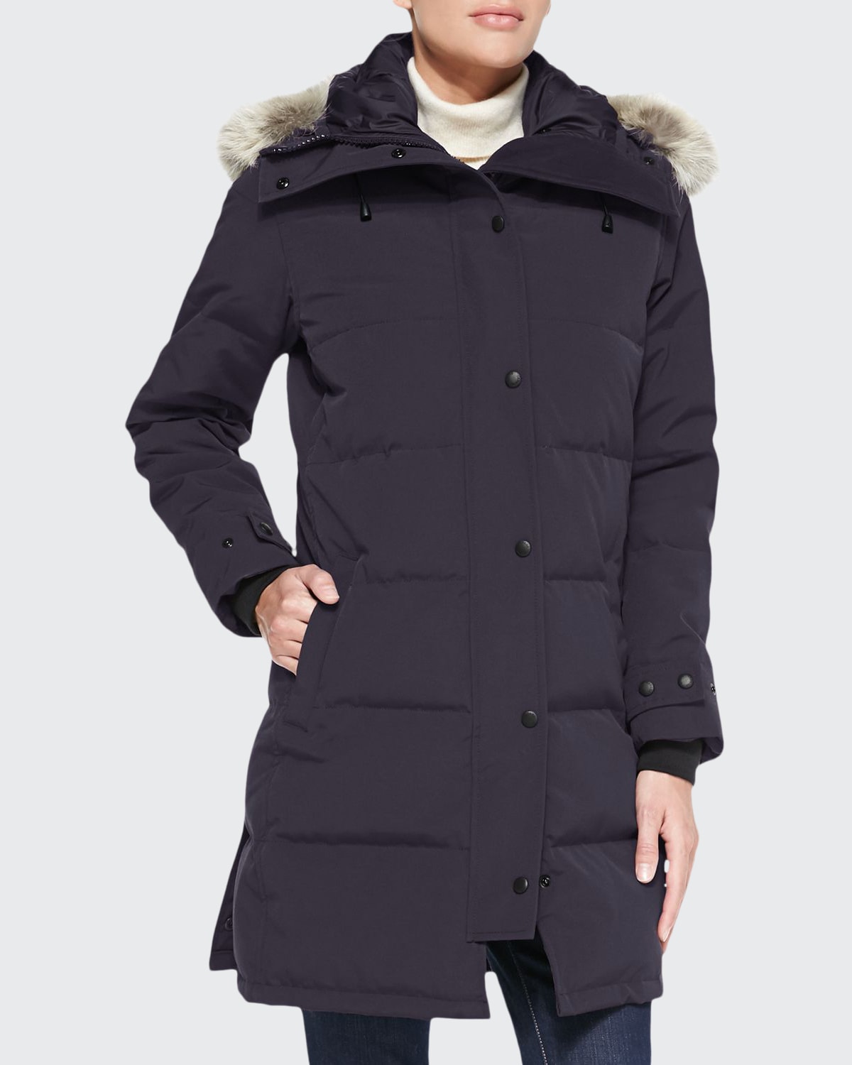 shelburne parka with fur hood