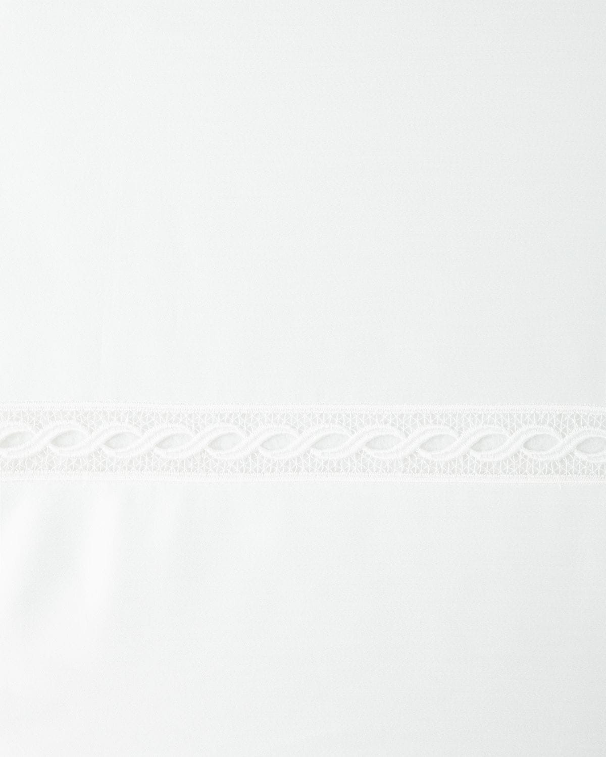 Sferra Two King 1,020 Thread Count Lace Sateen Pillowcases In Ivory