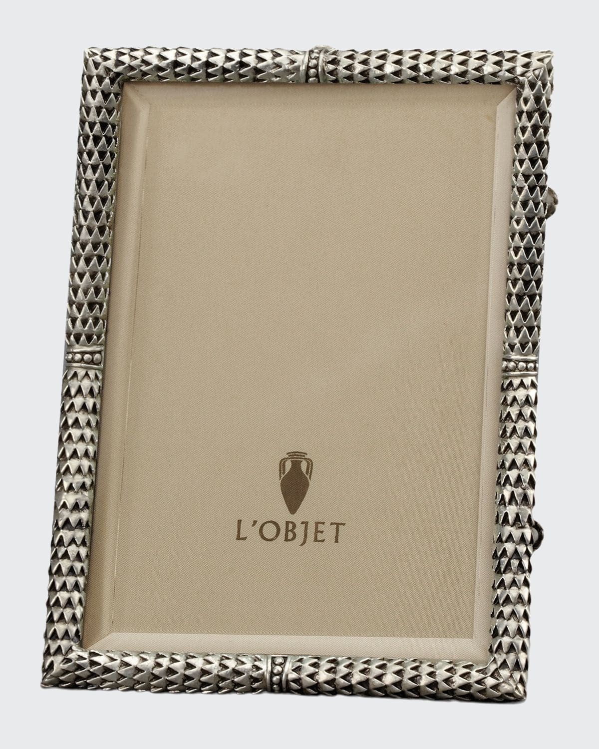 Shop L'objet Scales Platinum-plated Picture Frame, 4 X 6