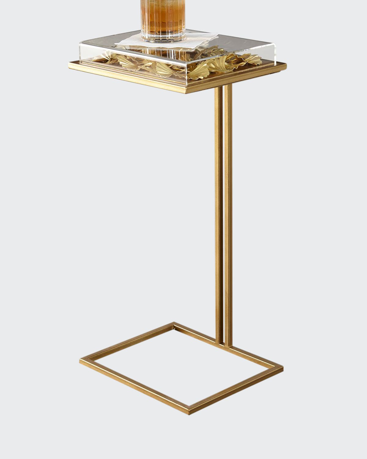 Tommy Mitchell Gilded Gingko Cocktail Table