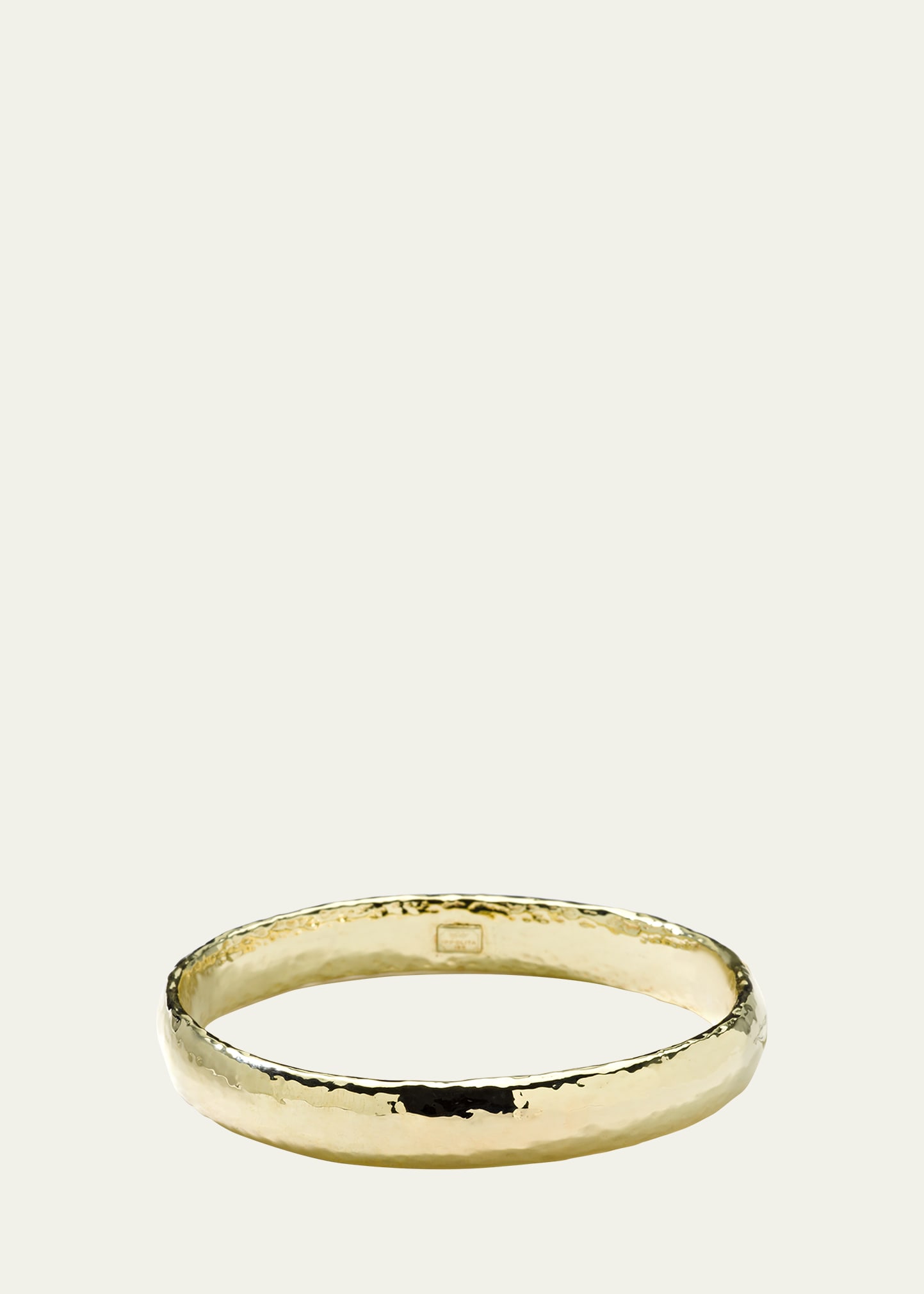 Shop Ippolita Wide Band Bangle In 18k Gold In Yellow Gold