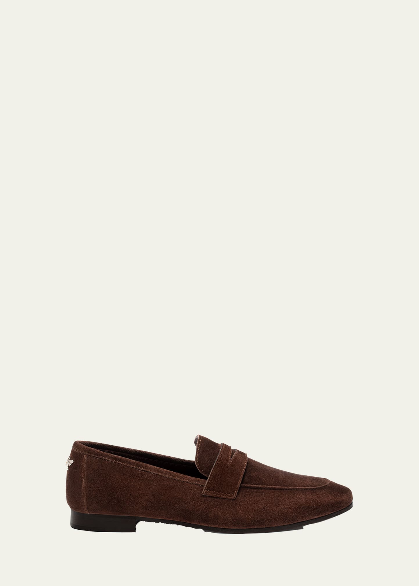 Bougeotte Coffee Suede Flat Loafers