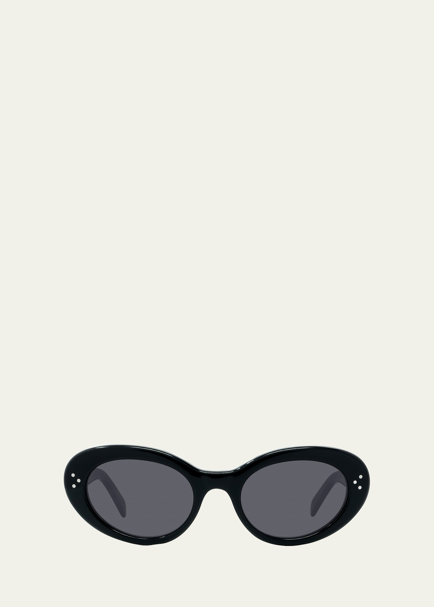 Celine Acetate Cat-eye Sunglasses In Black Smoke