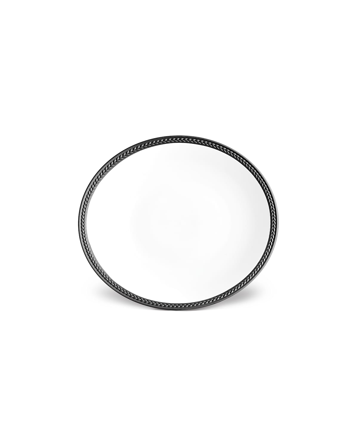L'objet Soie Black Salad Plate In Black