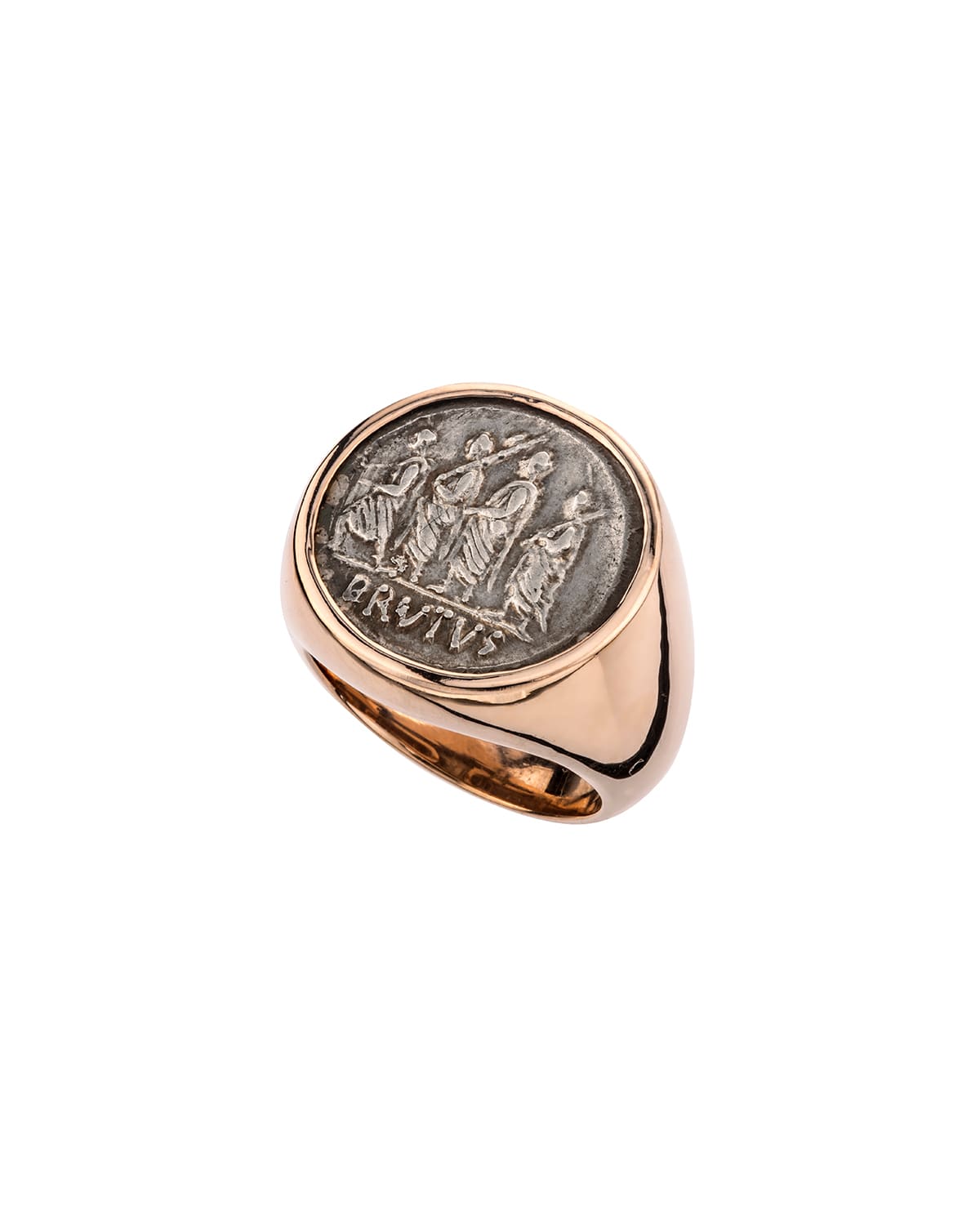 Jorge Adeler Men's Brutus Ancient Coin 18K Gold Ring