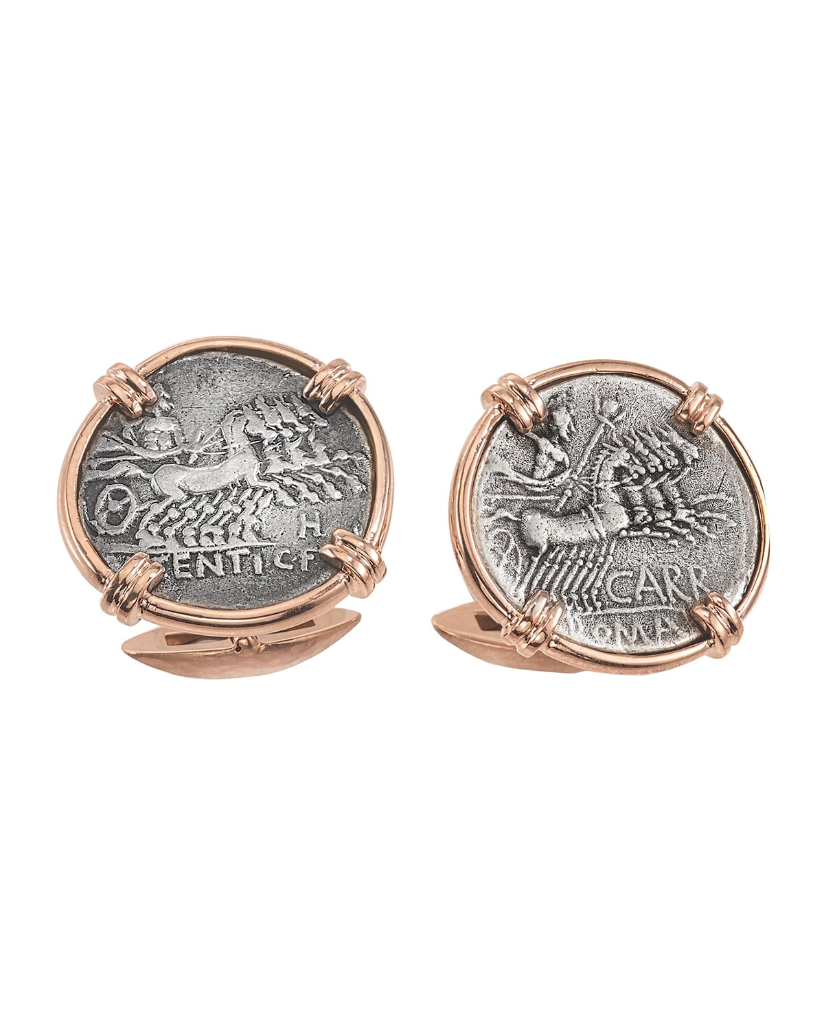 Jorge Adeler Men's Ancient Jupiter Coin 18K Gold Cufflinks