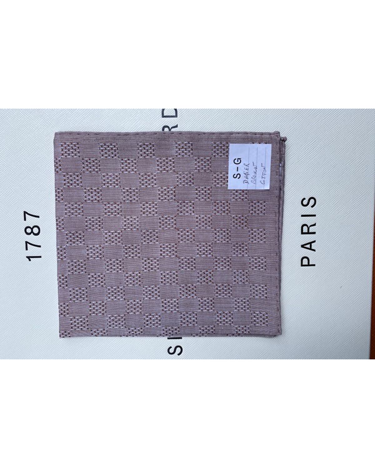 Men's Tonal Checkerboard Pocket Square