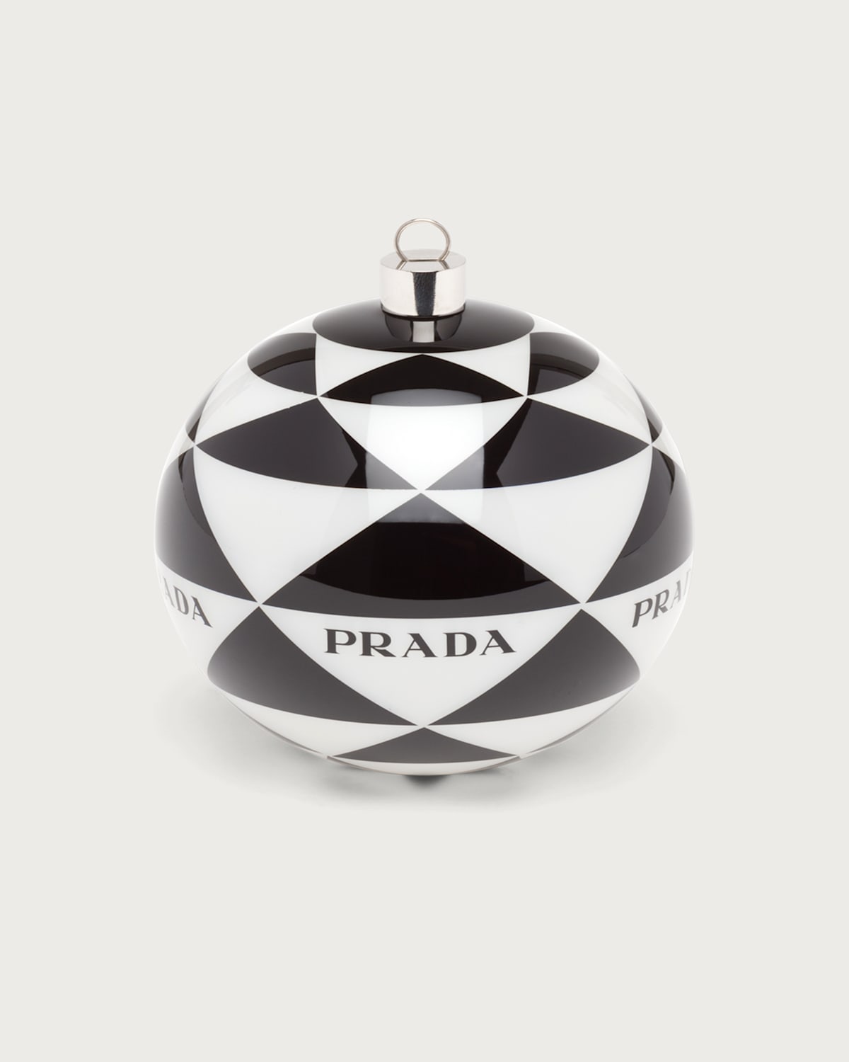 Prada Holiday Ornaments In Black/white