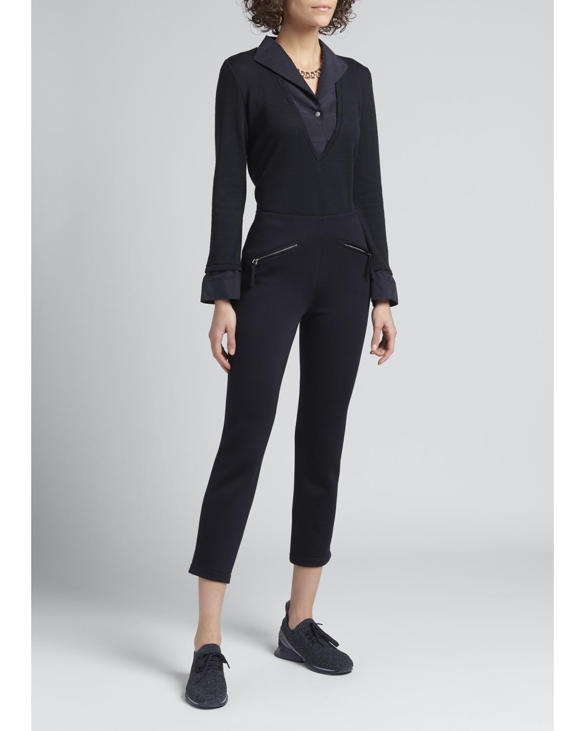 Trompe L'Oeil V-Neck Top