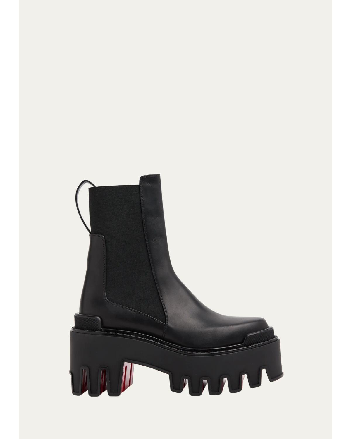 80Mm Marcharcroc Platform Leather Chelsea Boots