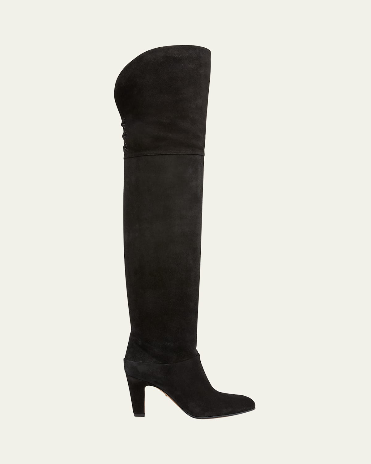 Chloé Eve Suede Over-the-knee Boots In Black