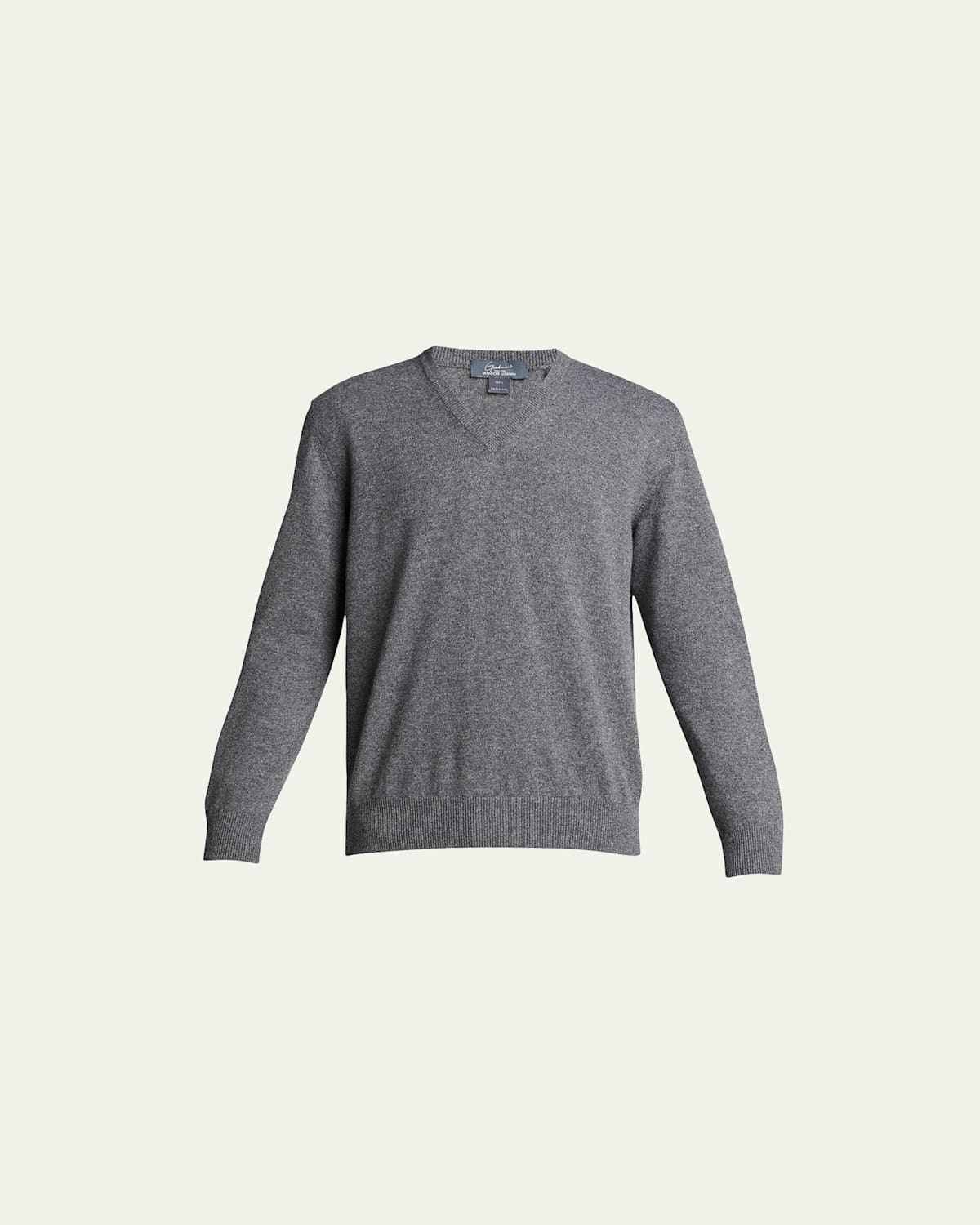 Men's Classic 12GG Cashmere V-Neck Sweater
