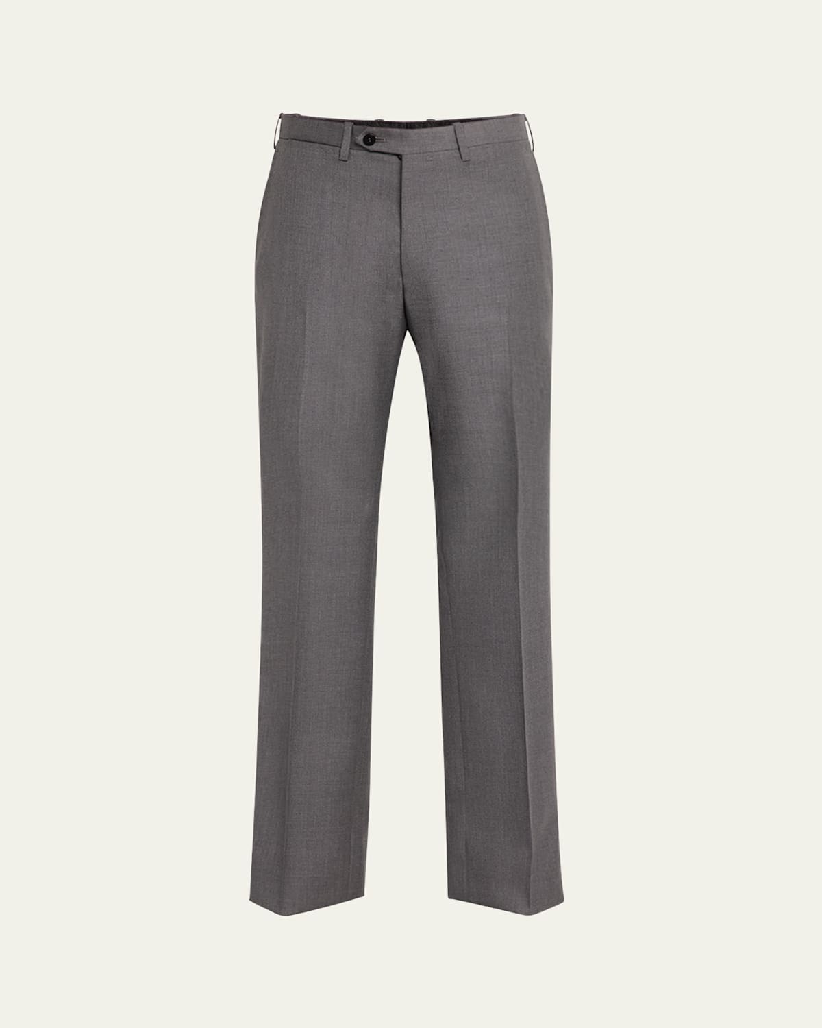 KITON MEN'S 15 MICRON WOOL TROUSERS 