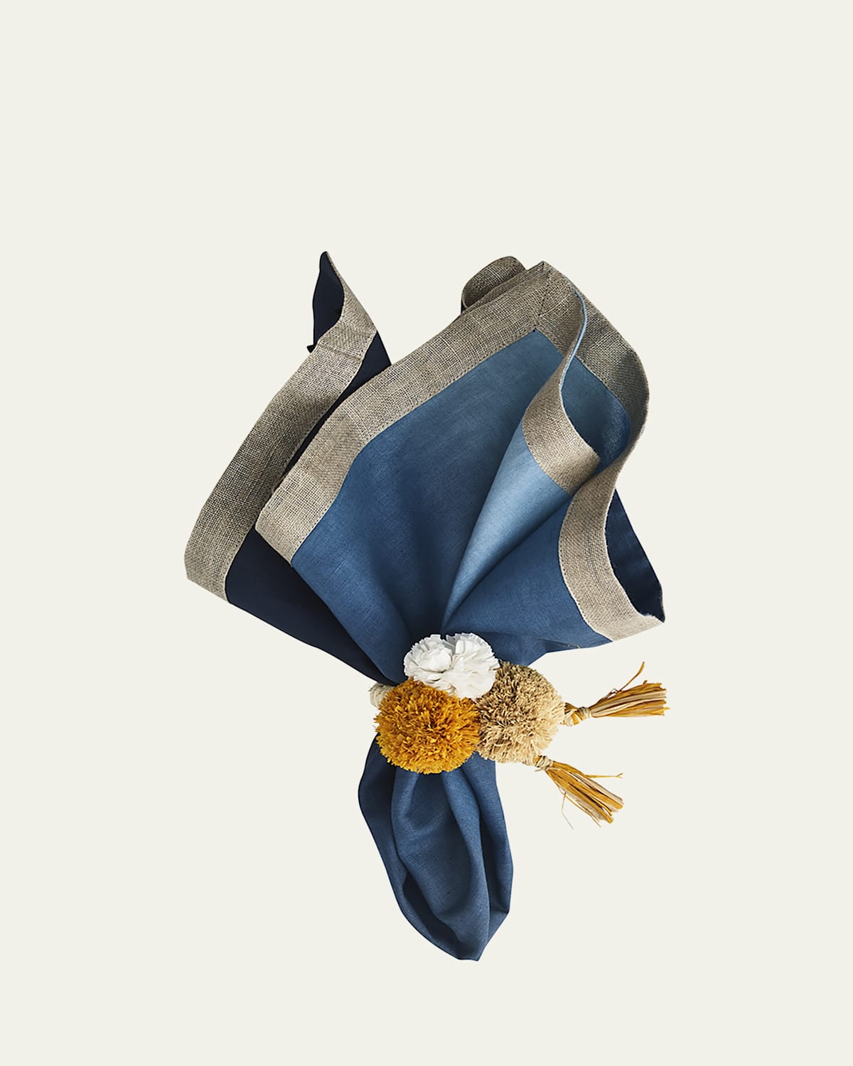 Kim Seybert Dip-dye Napkin In Navy