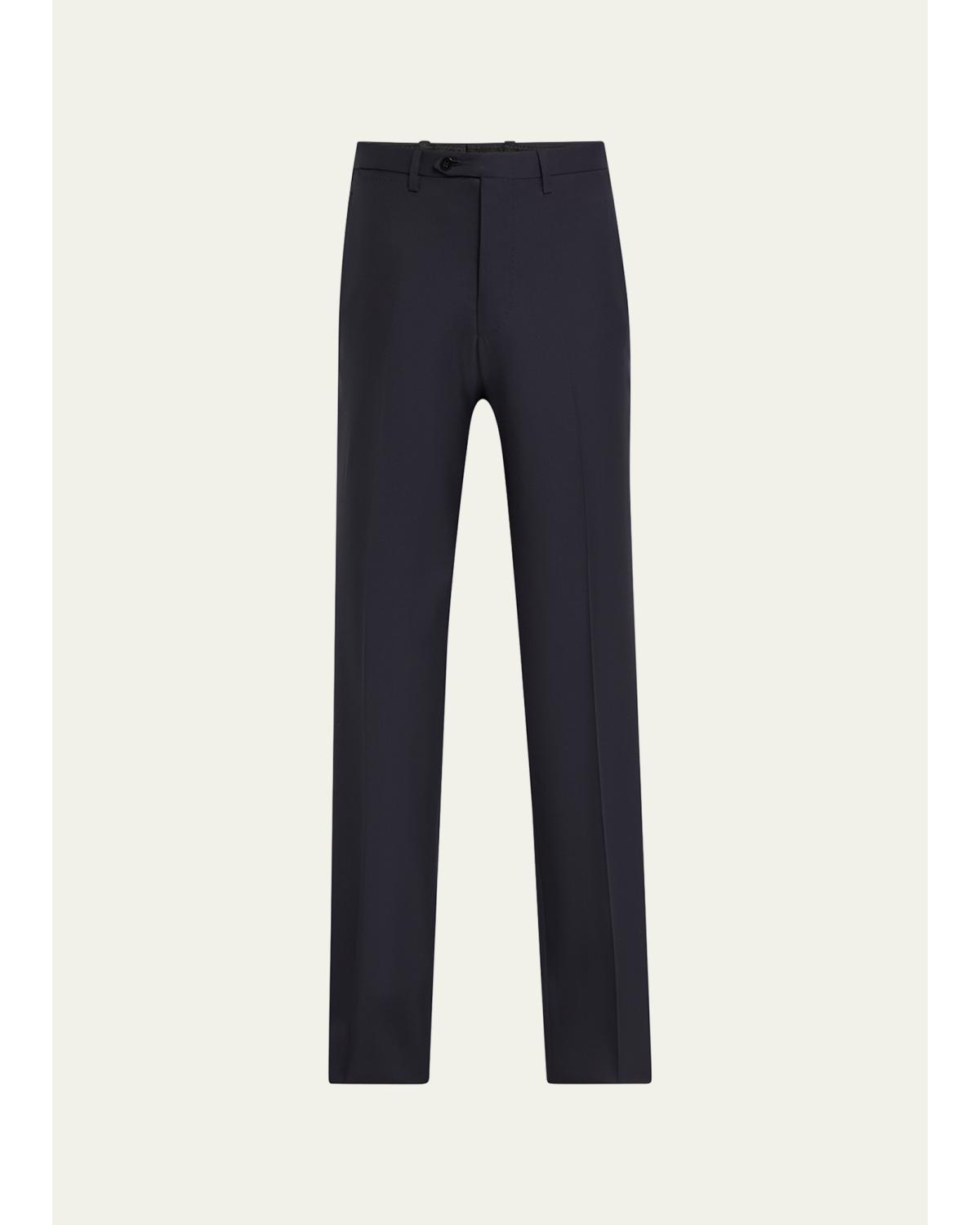 Men'S 15 Micron Flat-Front Trousers