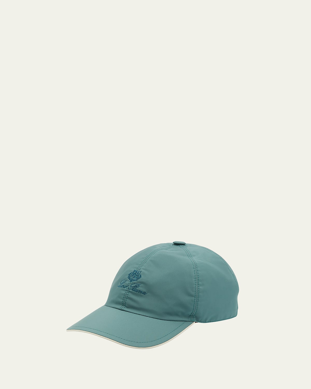 Loro Piana Men's Windmate Storm System Baseball Hat In Hunter/ivory