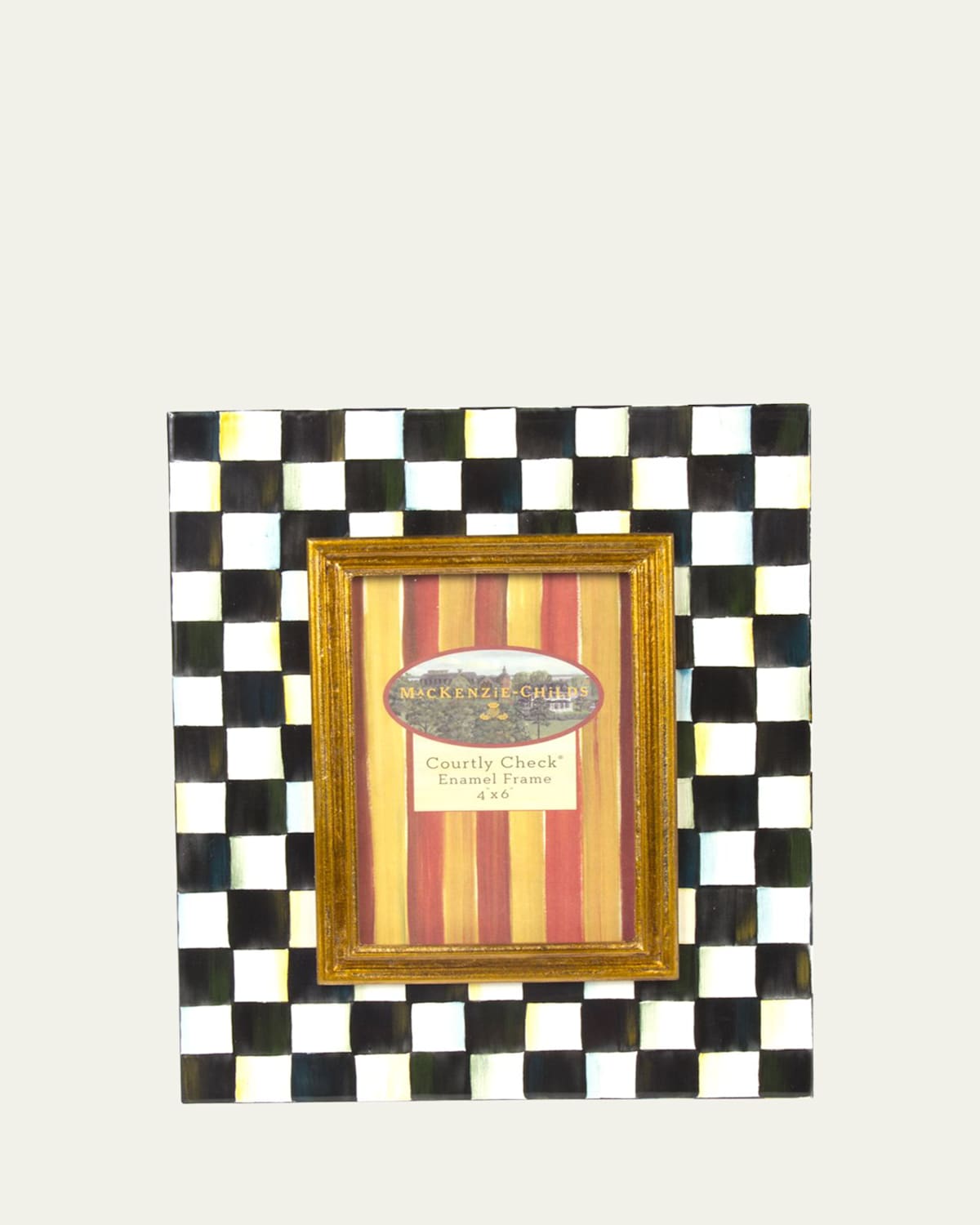 Mackenzie-childs Large Courtly Check Photo Frame