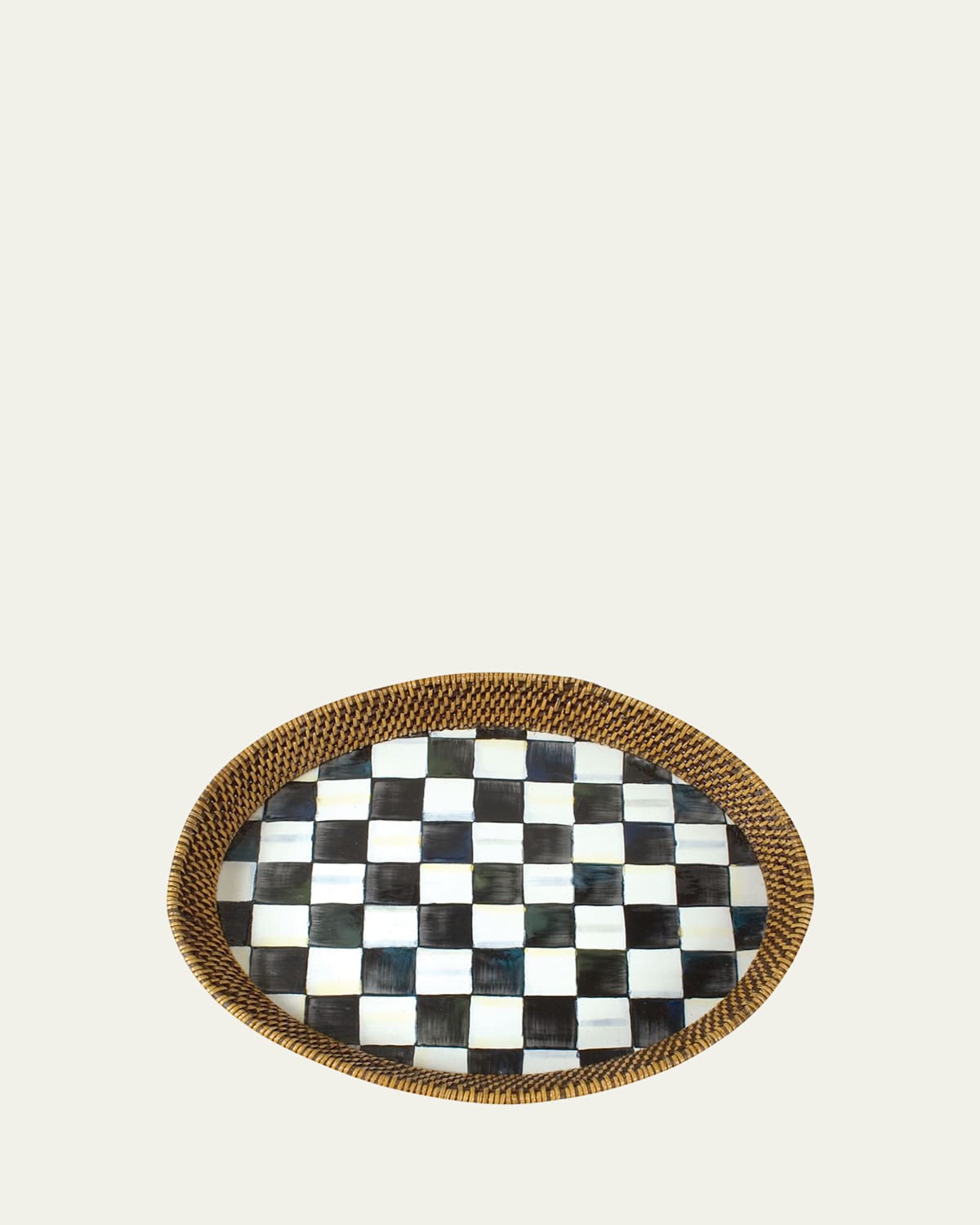 Mackenzie-childs Courtly Check Tray In Check/black