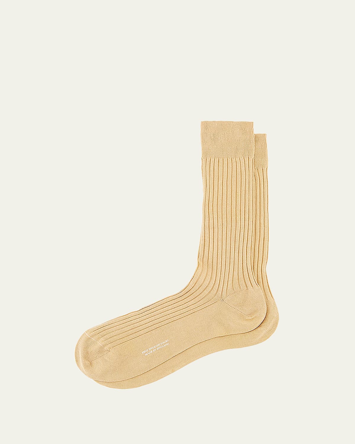 Men's Danvers Ribbed Cotton Mid-Calf Socks