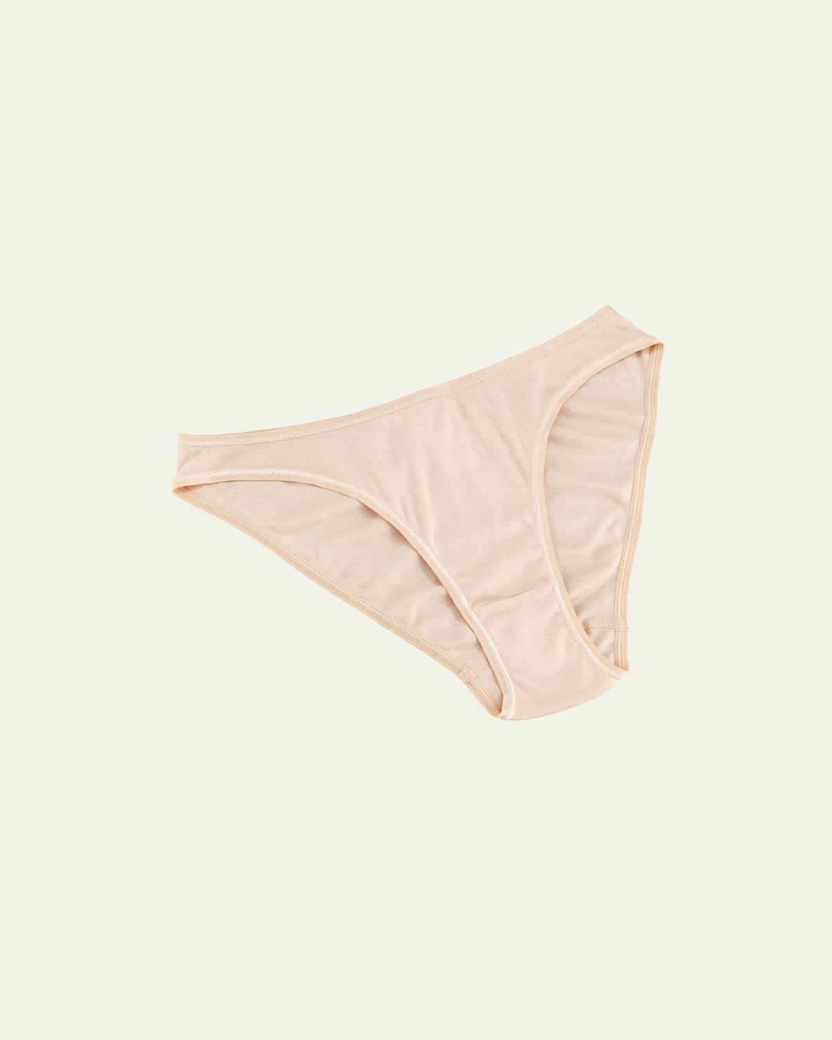 Hanro Seamless High-cut Cotton Briefs In Skin