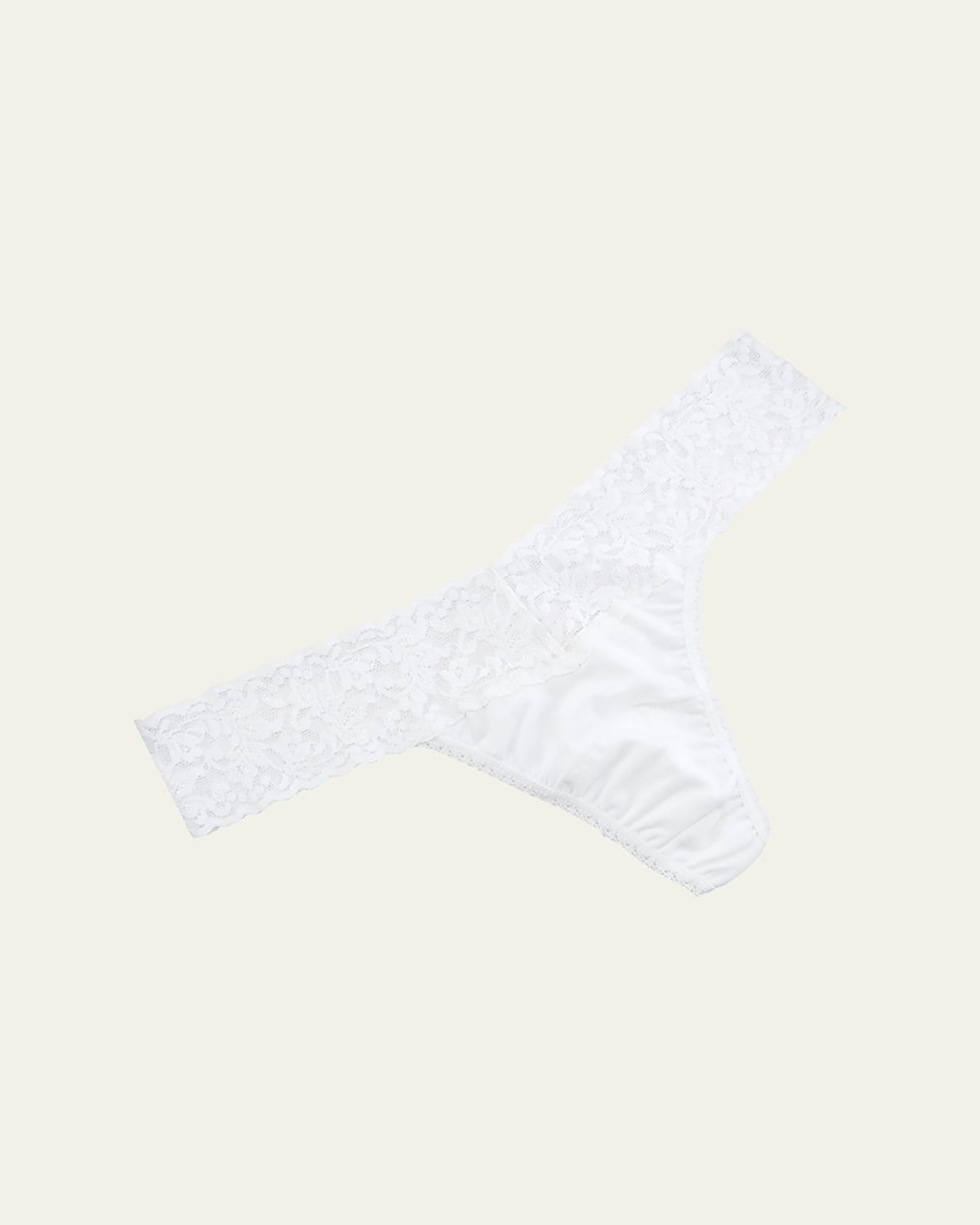 Hanky Panky Eco Cotton Original Rise Thong In White