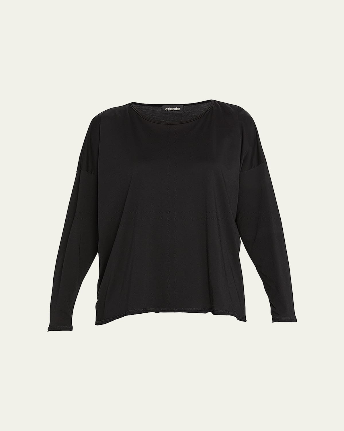 Long-Sleeve Scoop-Neck Lightweight T-Shirt