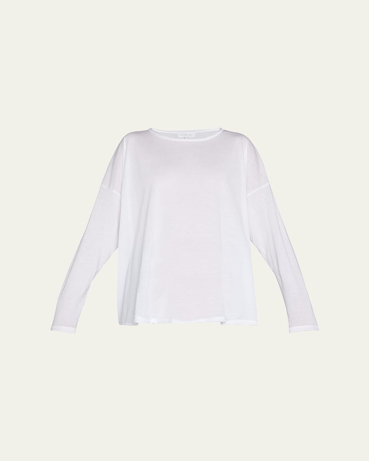 Long-Sleeve Scoop-Neck Lightweight T-Shirt