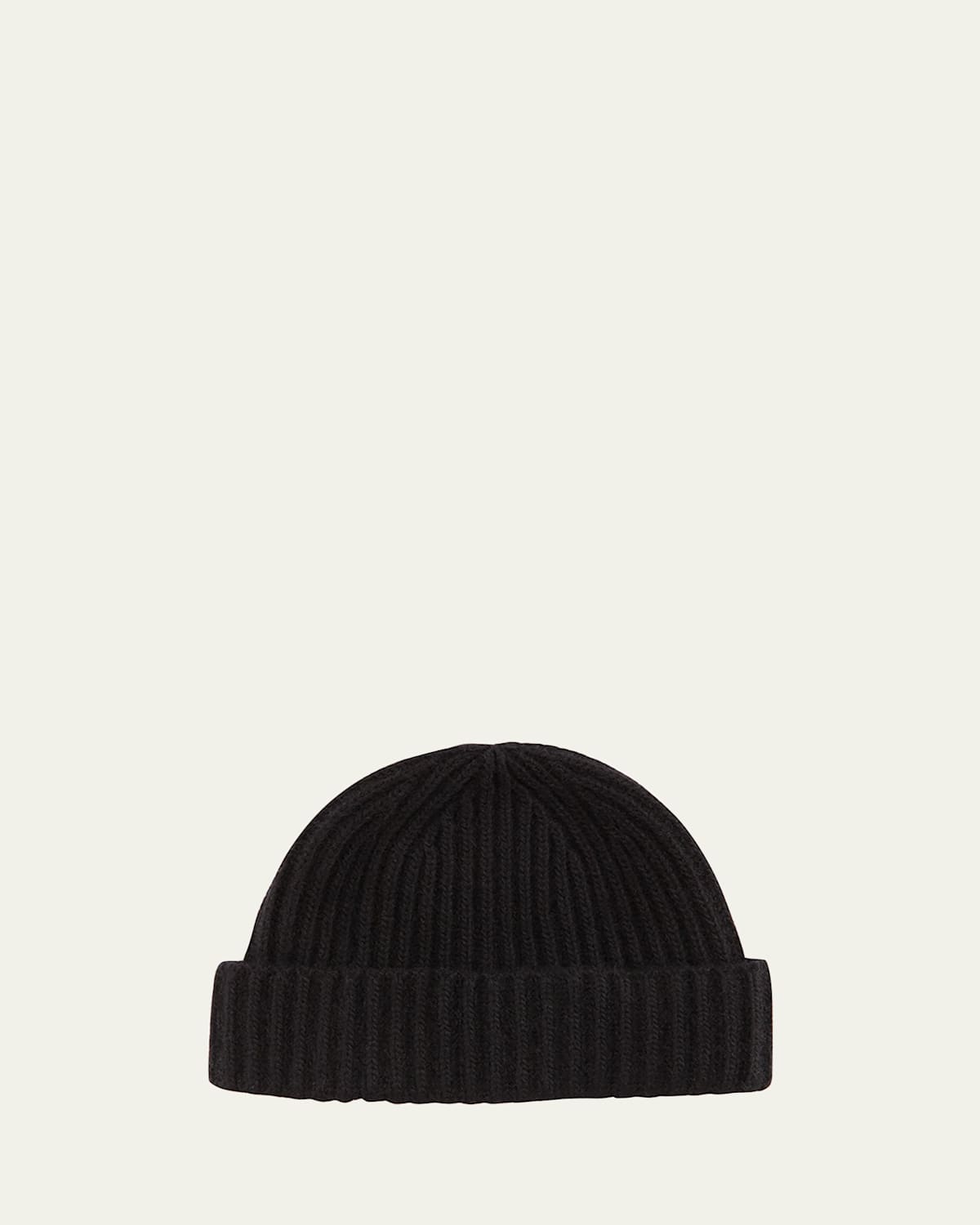 Bergdorf Goodman Men's Rib-Knit Cashmere Beanie Hat | Thumbnail 4