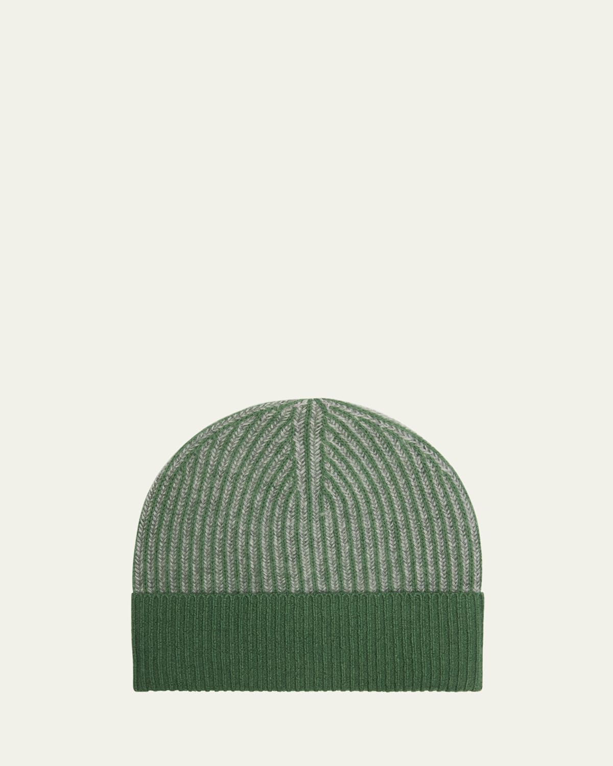 Bergdorf Goodman Men's Rib-Knit Cashmere Beanie Hat | Thumbnail 4