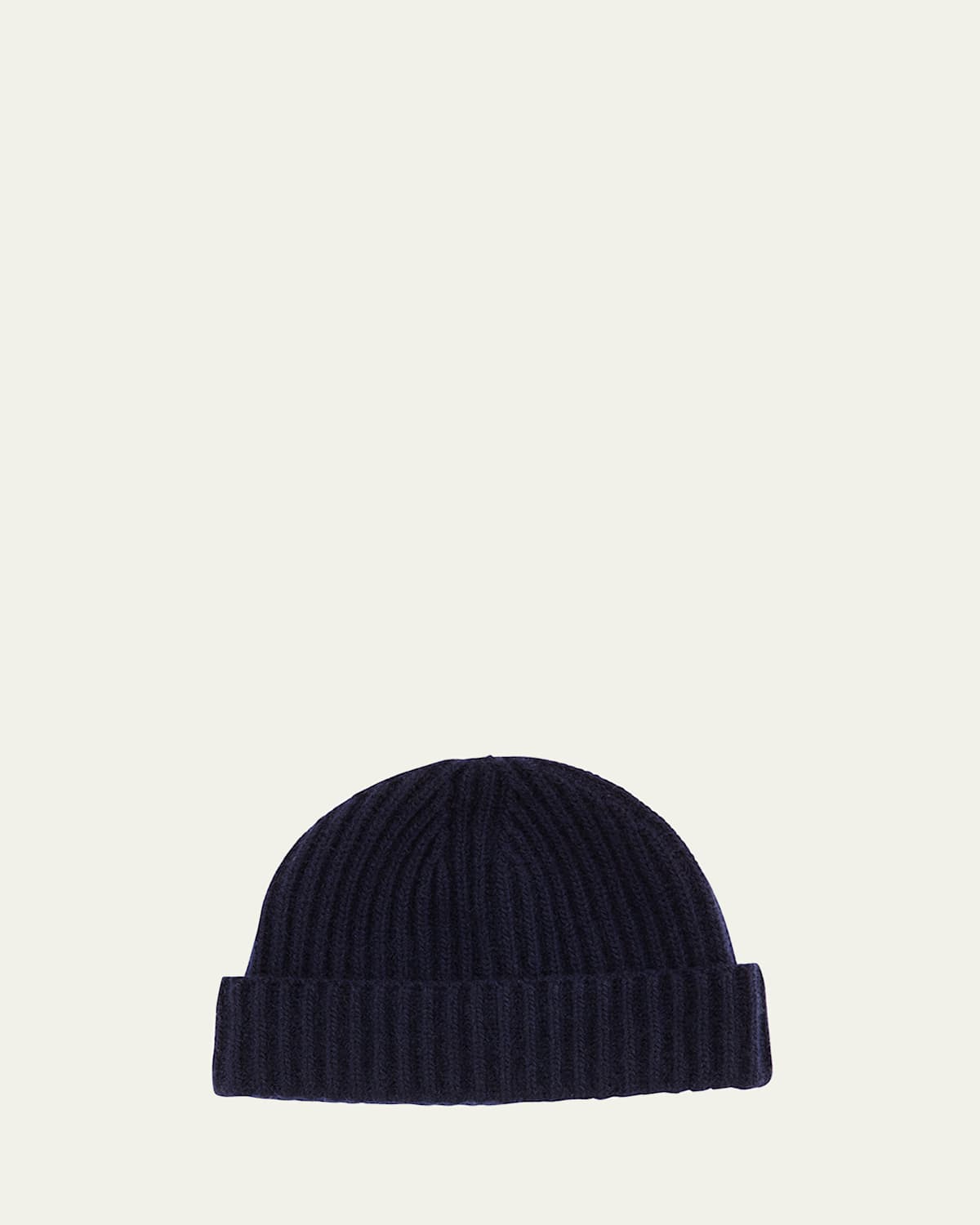 Men's Rib-Knit Cashmere Beanie Hat