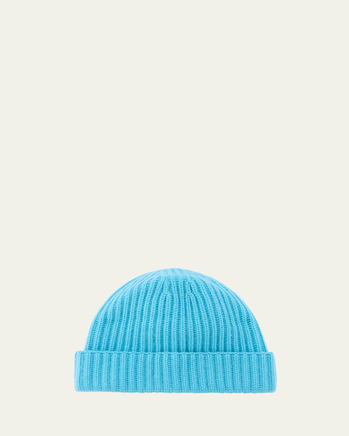 Bergdorf Goodman Men's Rib-Knit Cashmere Beanie Hat | Thumbnail 4