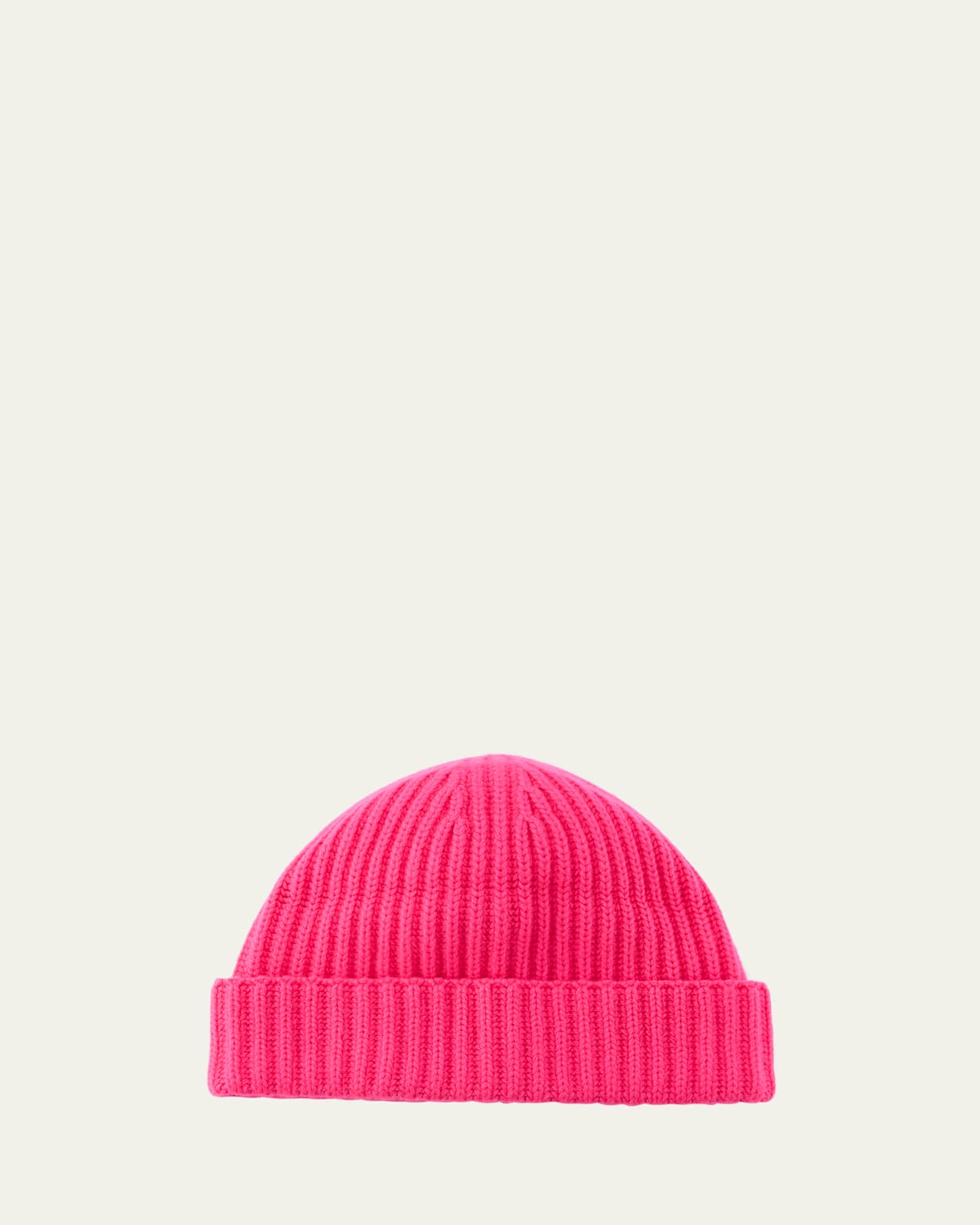 Men's Rib-Knit Cashmere Beanie Hat