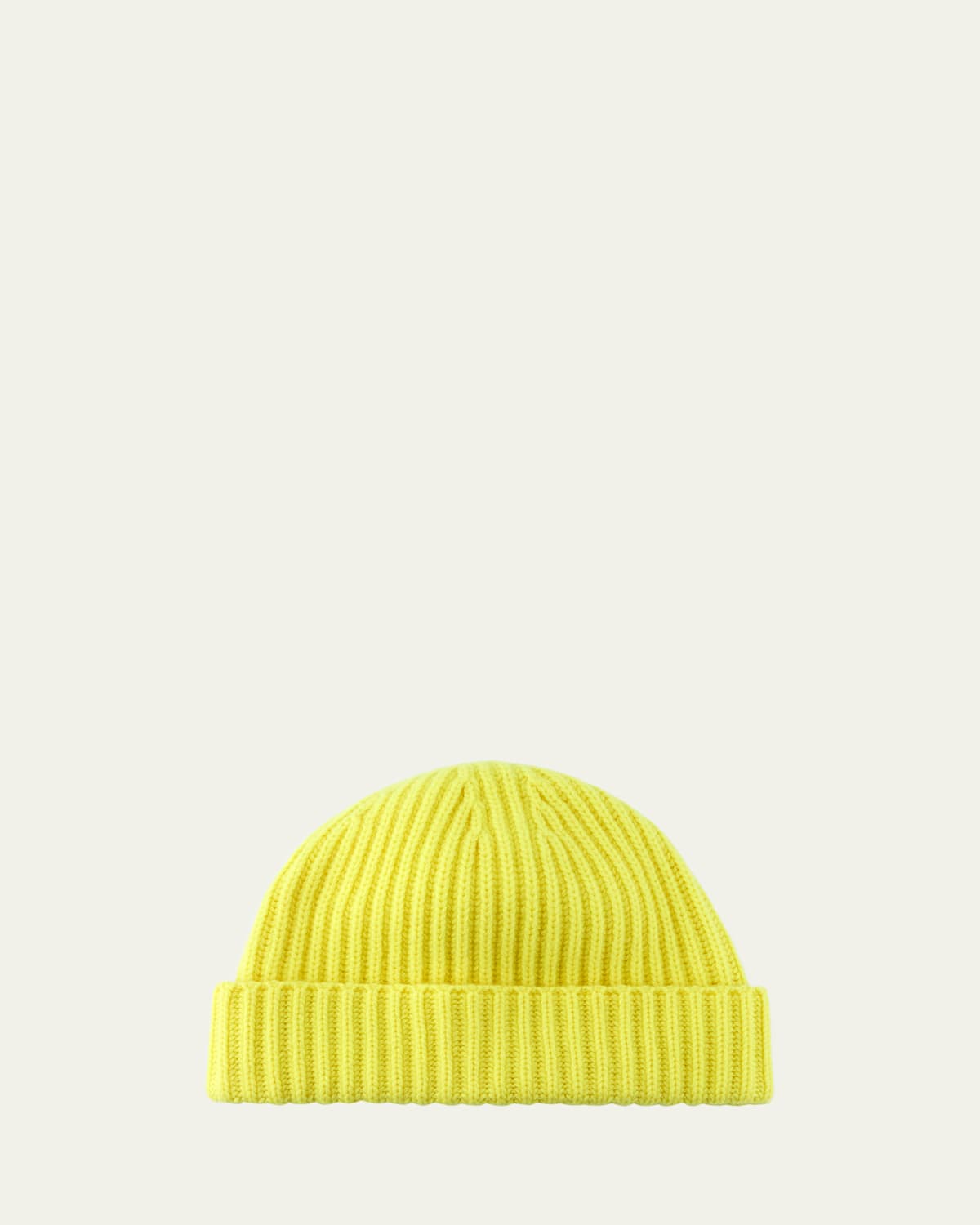 Men's Rib-Knit Cashmere Beanie Hat