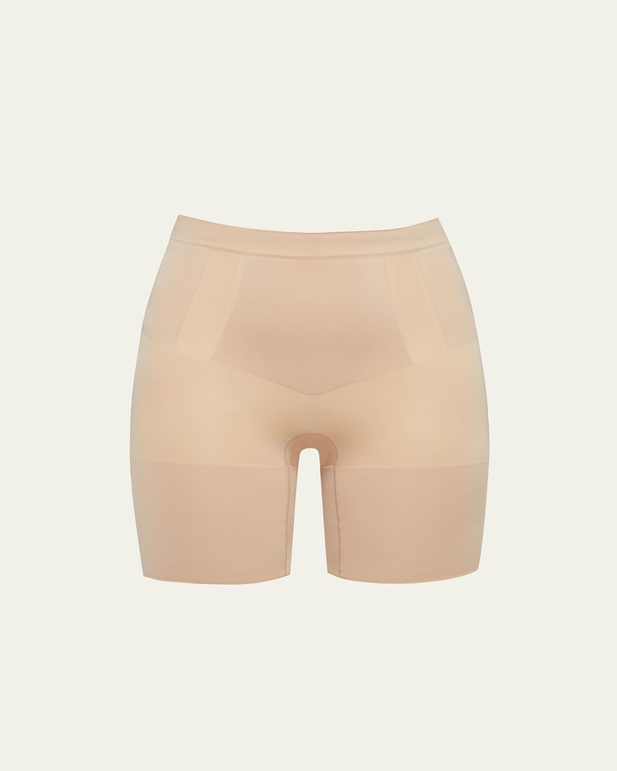 Spanx Sculpt Oncore Mid-thigh Shorts In Soft Nude