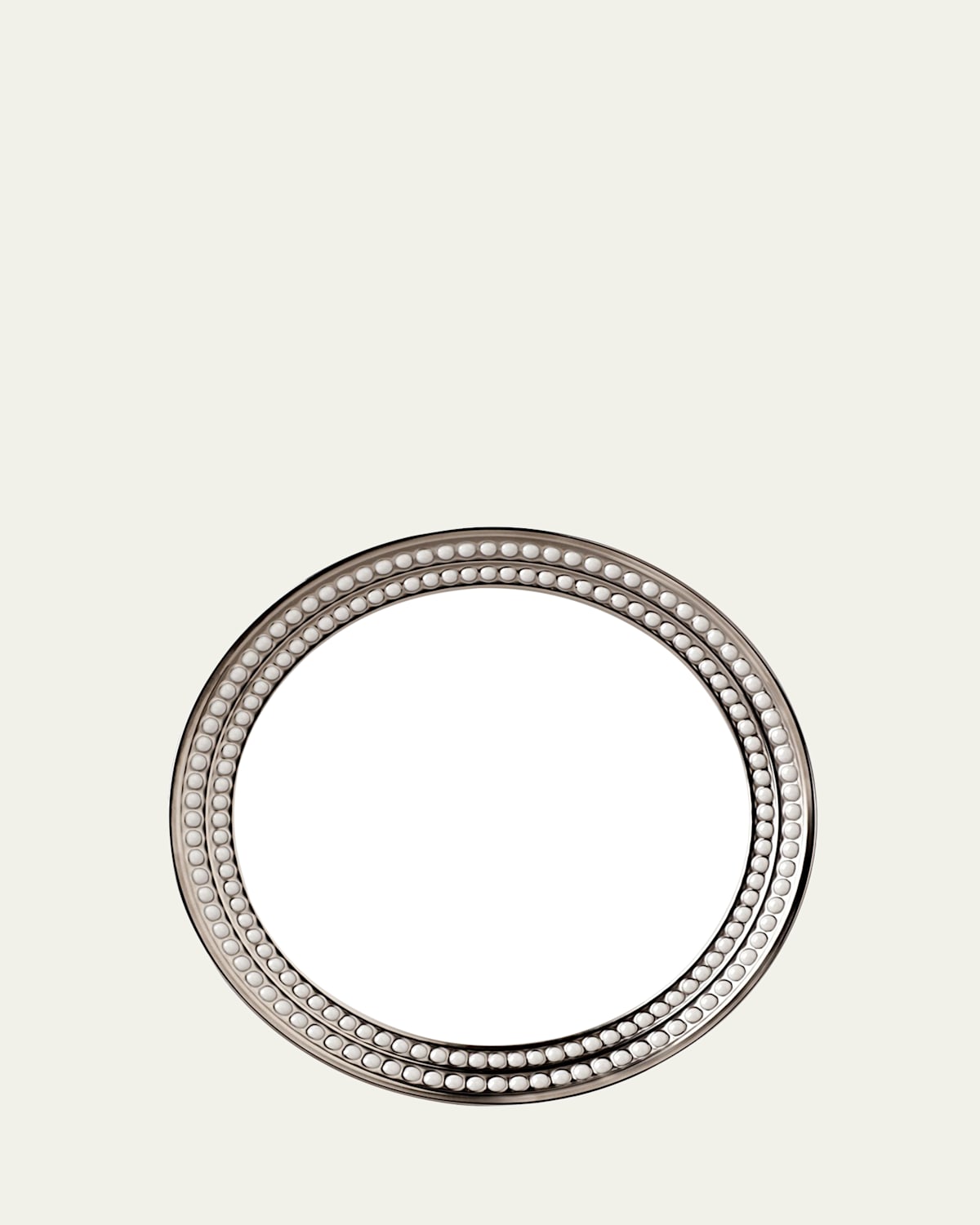 L'objet Perlee Platinum Dinner Plate In Platinum